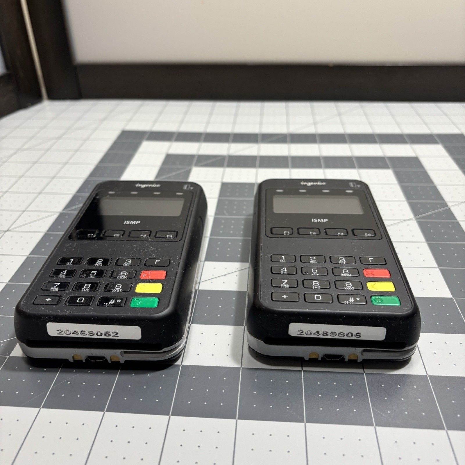 Ingenico iSMP Credit Card Reader Lot 4 Function Buttons PIN Numbers Swipe Insert