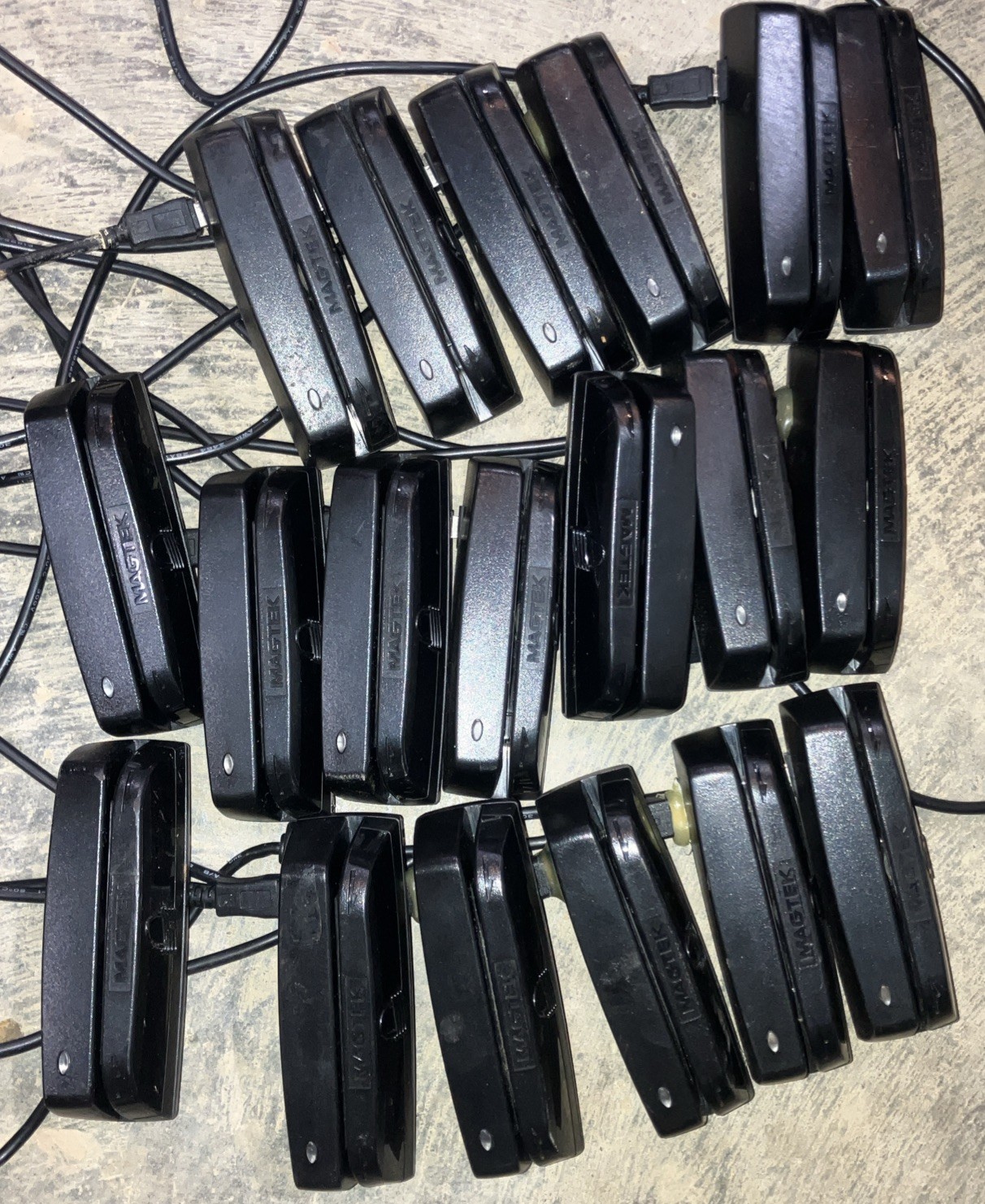 LOT OF 20 MagTek 21073062 Dynamag USB Credit Debit Card POS Swipe Reader TESTED