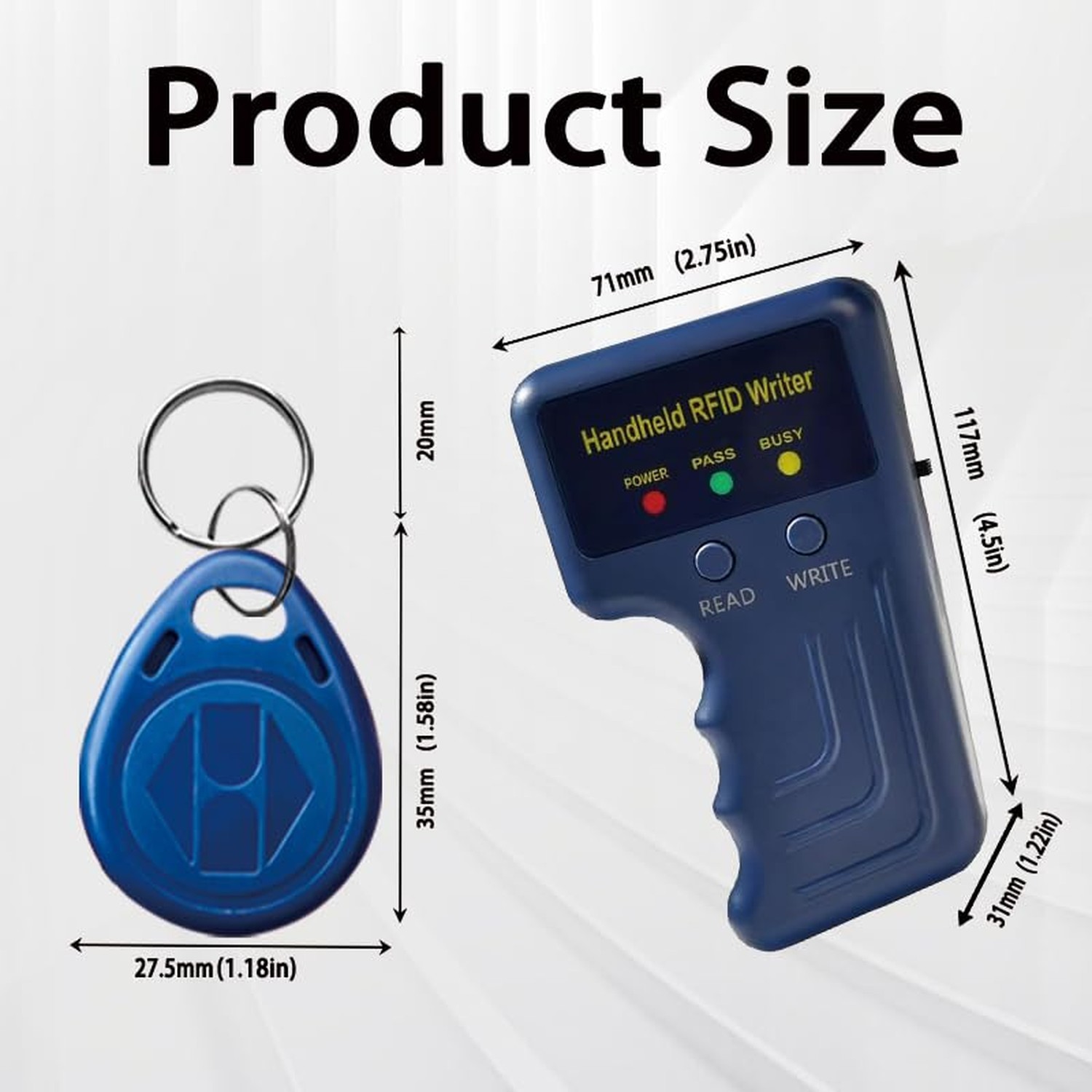 Handheld 125khz RFID Reader Writer,AWID and HID Copier with 5 T5577 Keyfobs &…