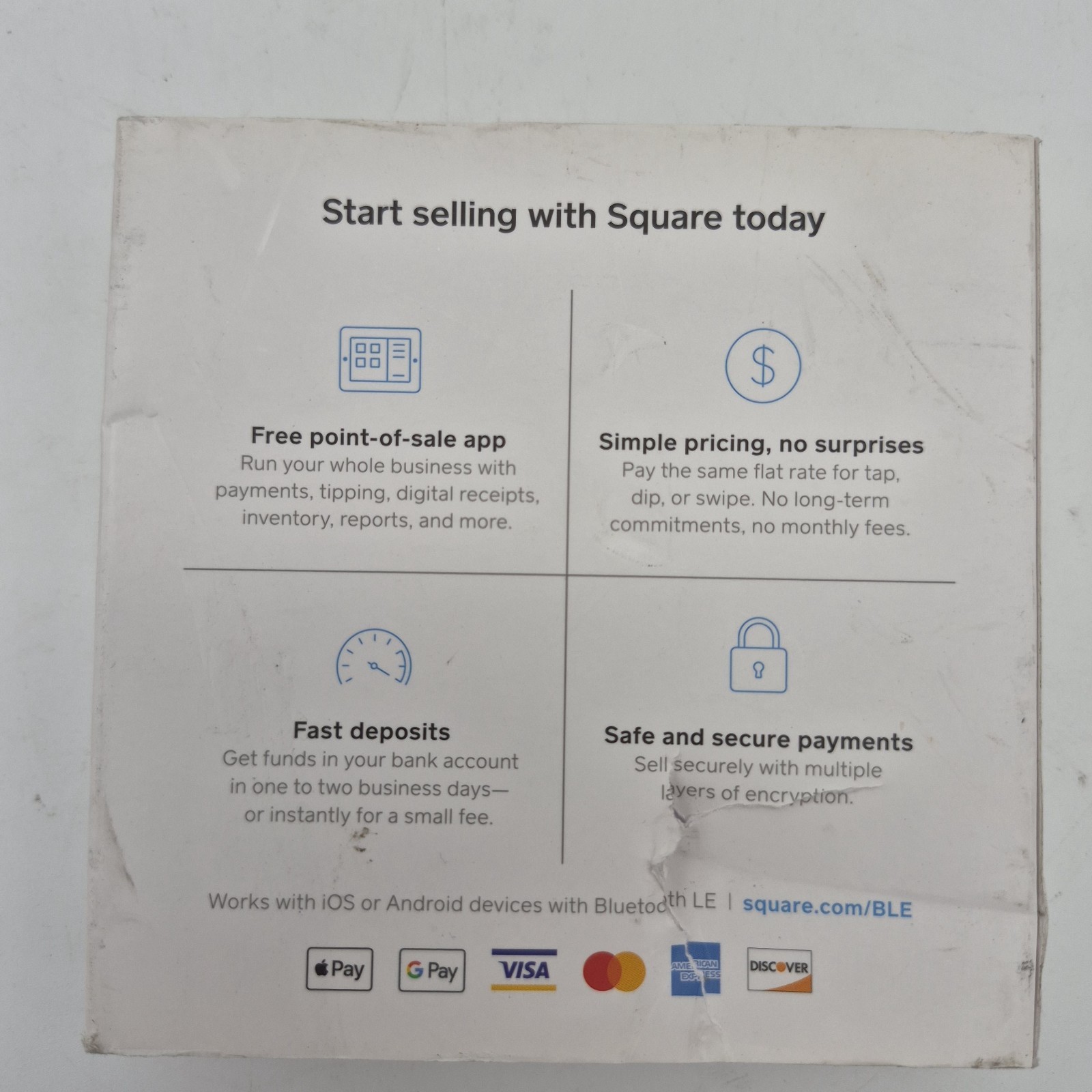 Square Reader For Contactless + Chip (A-SKU-0485) w/Magstripe Reader