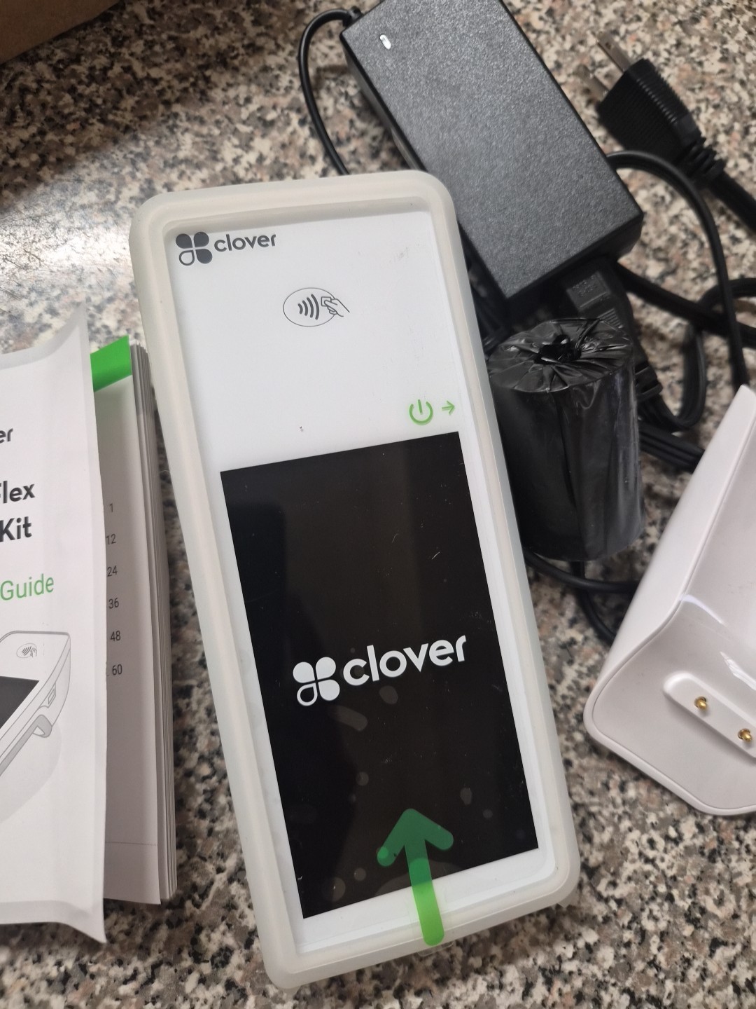 Clover Flex C401U + Flex Starter Kit K400U Handheld POS system CreditCard Reader