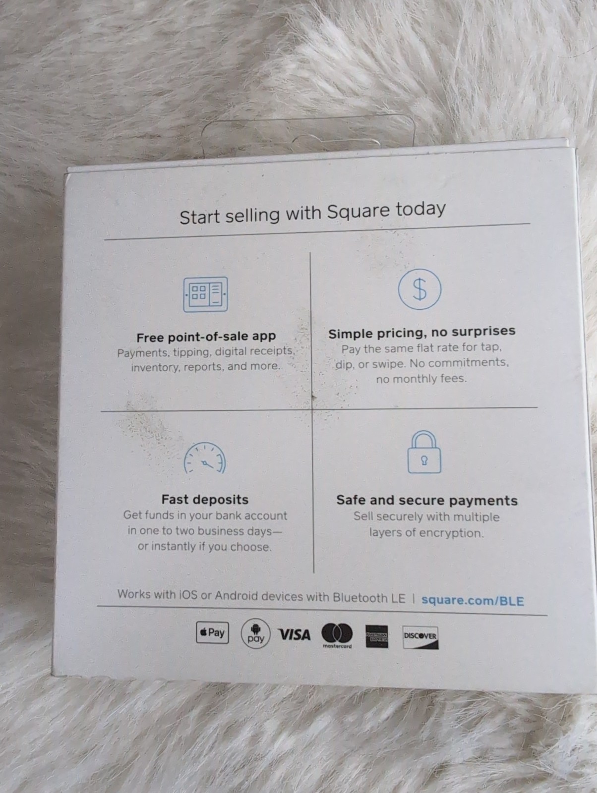 Square Reader A-SKU-0636 Credit Card Reader No Contactless – Open Box