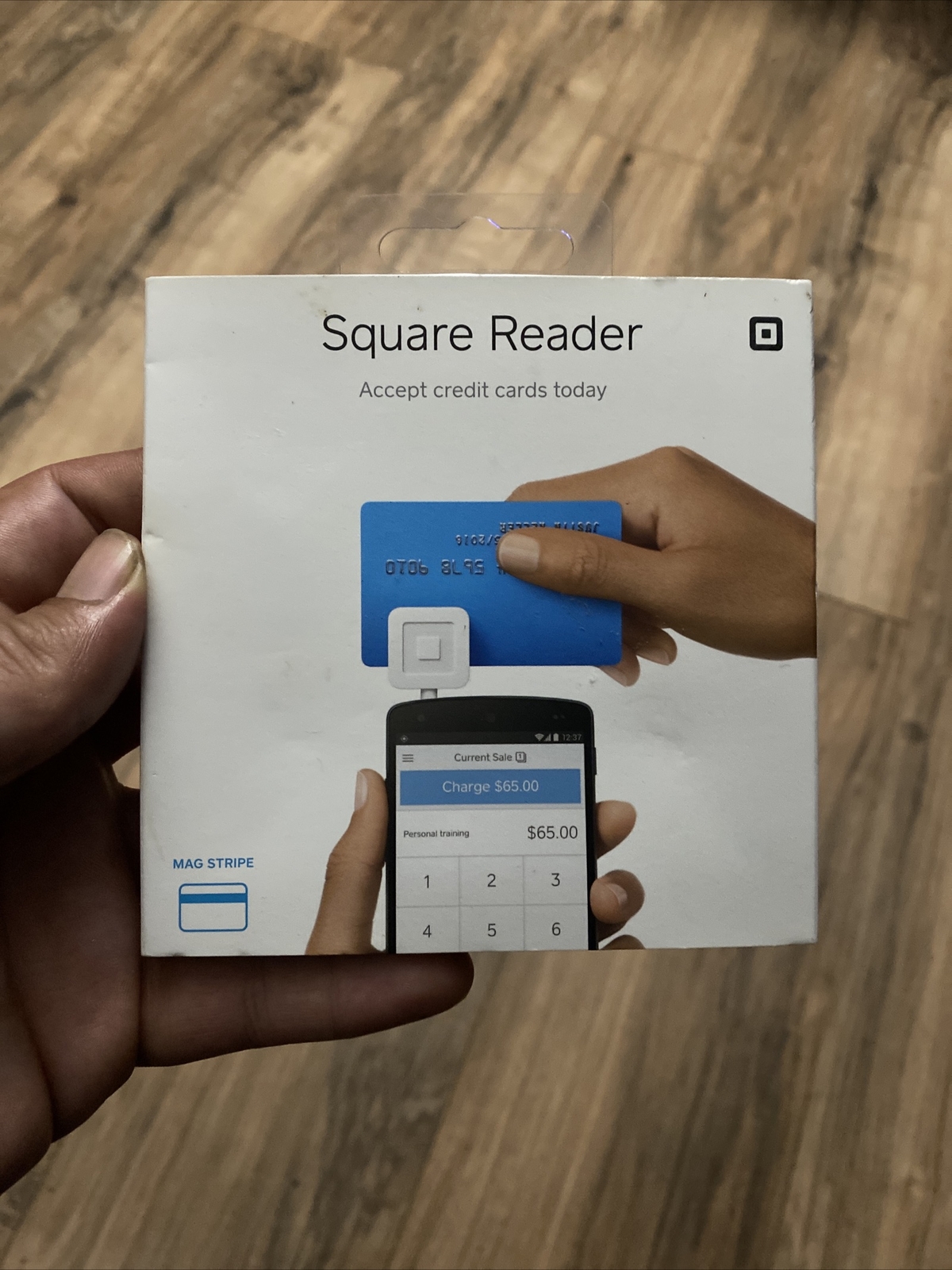 Square A-PKG-0206-01 Credit Debit Card Reader – White for Apple iPhone and…
