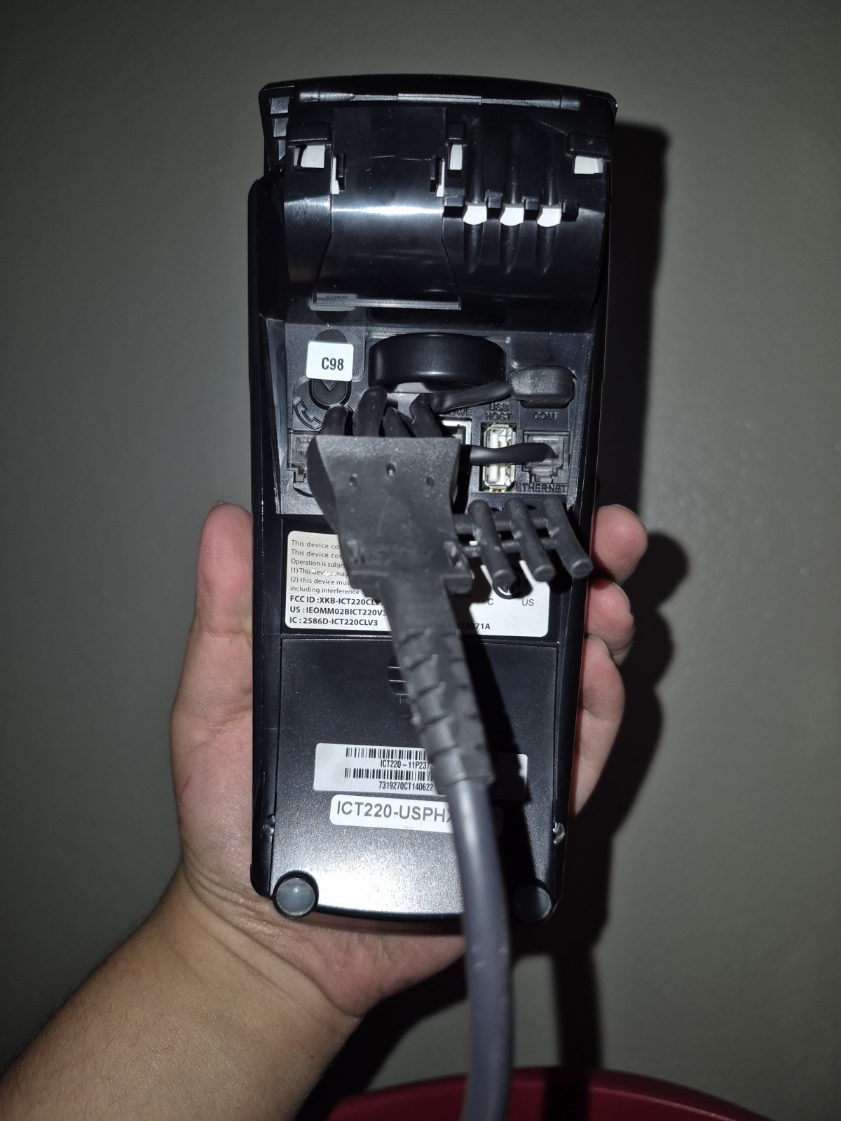 Ingenico iCT220 Wired Credit Card Terminal POS Reader ICT220-11P2371A