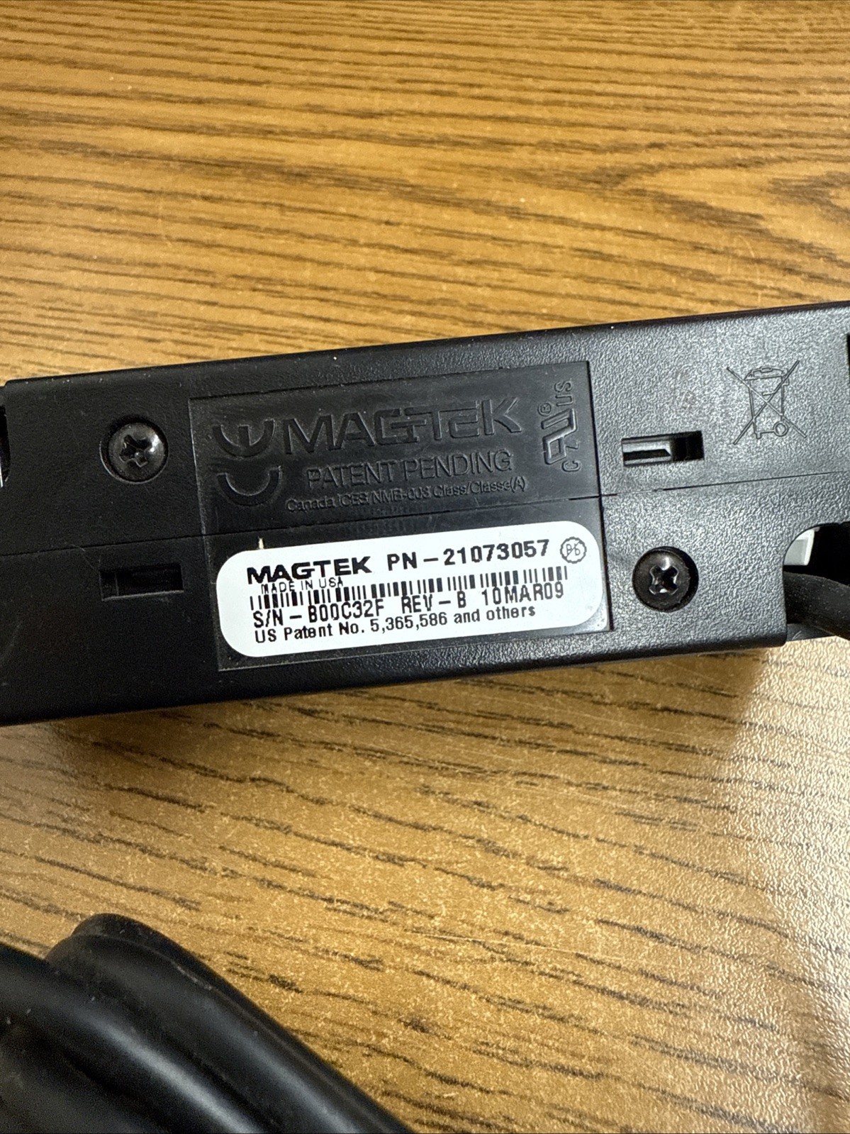 Magtek 21073057 USB Credit Card Reader