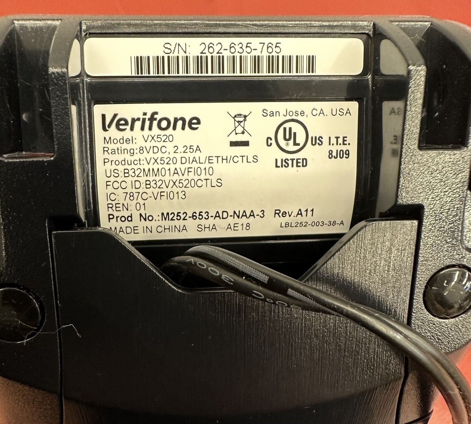 VeriFone Vx520 Smart/Chip Pre Owned