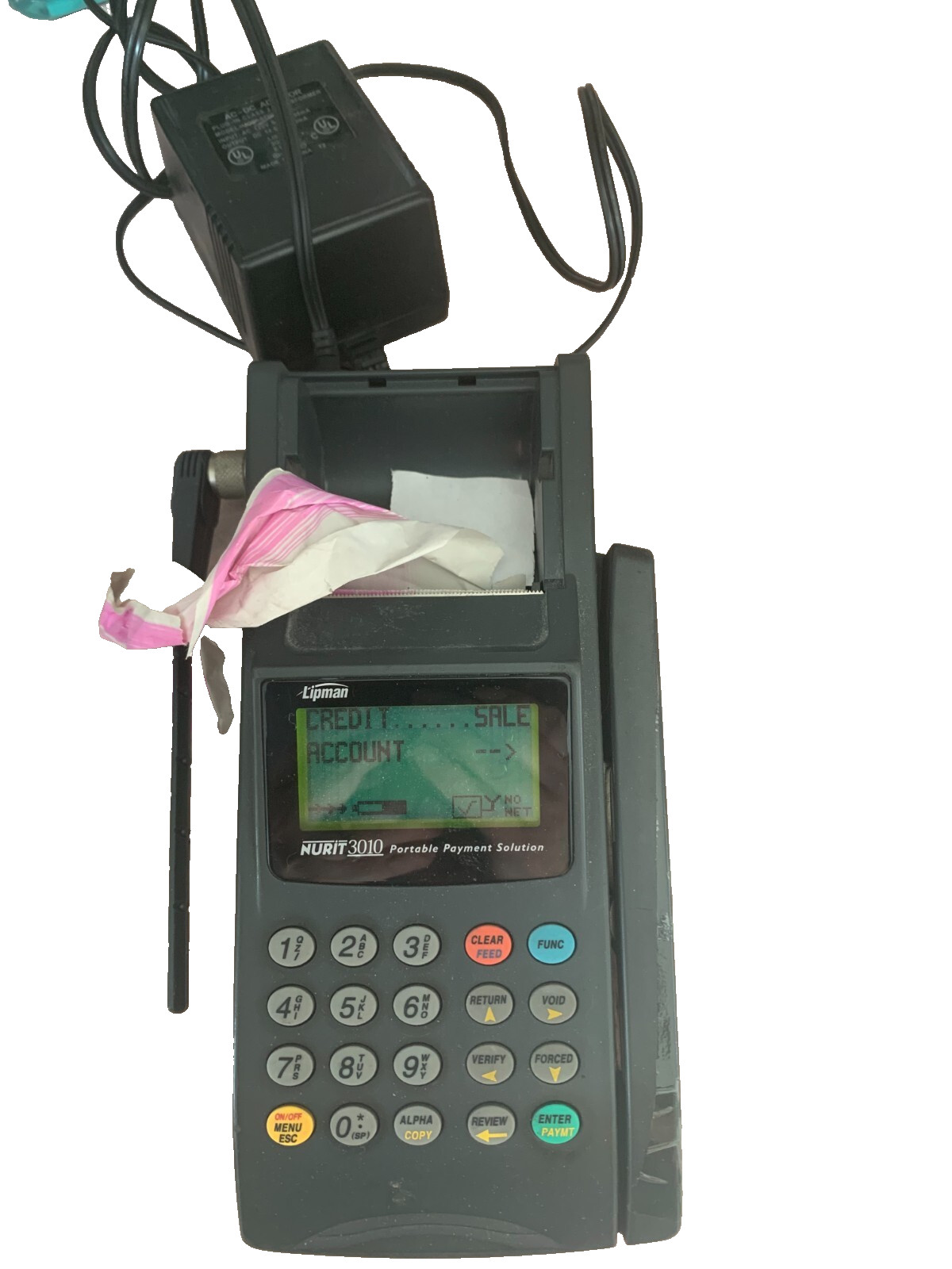 Lipman Nurit 3010 Portable Payment Solution POS EDC Terminal Model R902M-2-0