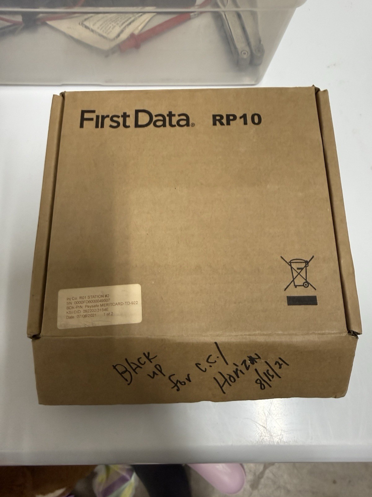 First Data RP10 POS PIN Pad Model xCL-rp-10