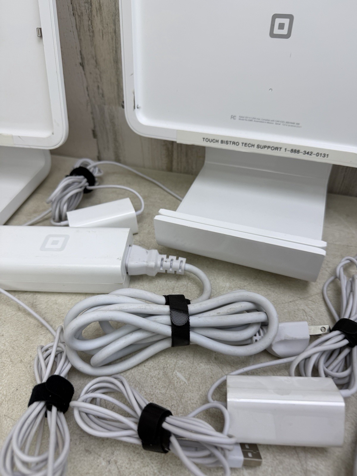 Lot Of Square S089 Dock POS Stand for 9.7″ iPad Power Cable USB Hub Card Readers