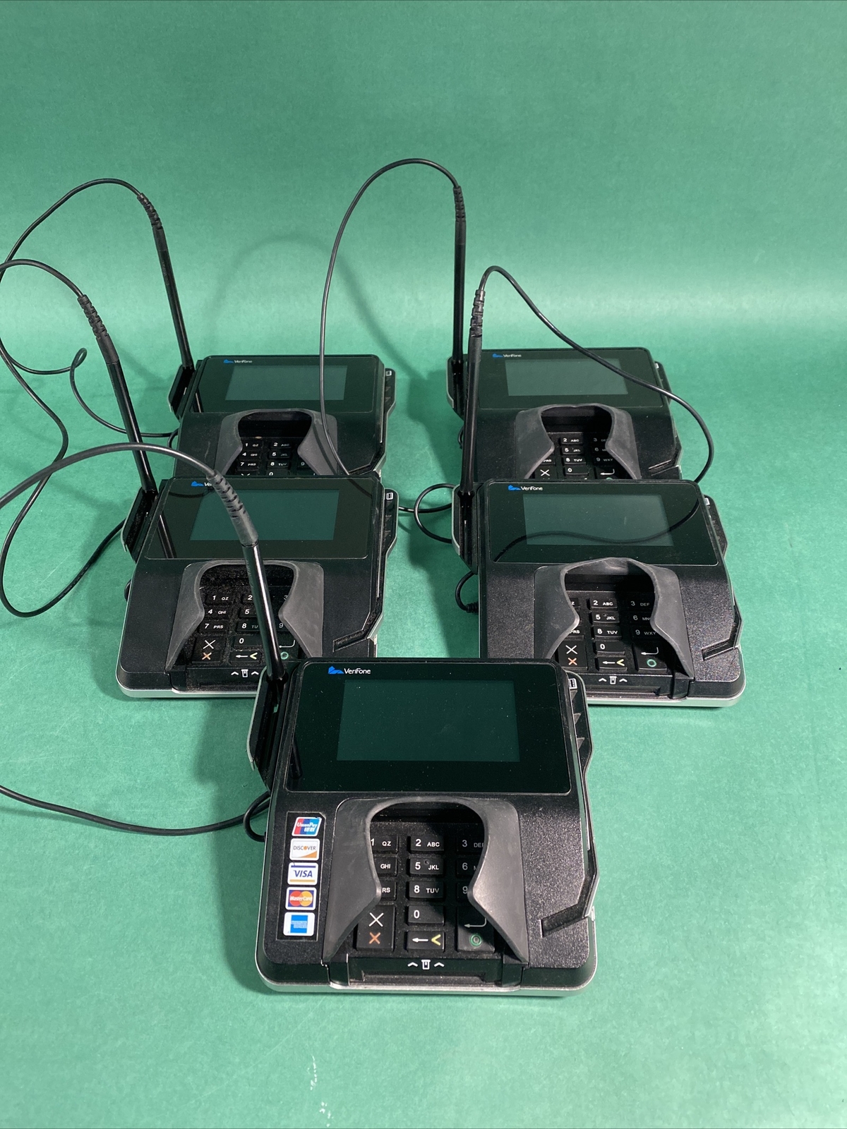 Lot of 5 VERIFONE MX915 POS CREDIT CARD Point of Sale Terminals