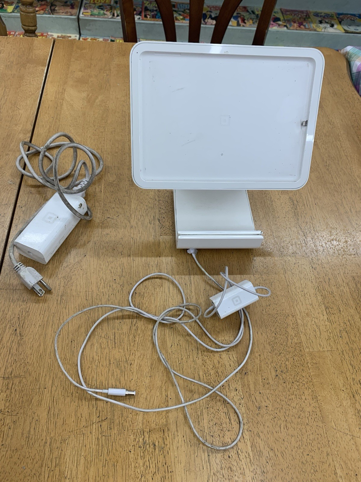 SQUARE STAND POS TERMINAL WITH ADAPTER CORD AND PLUG