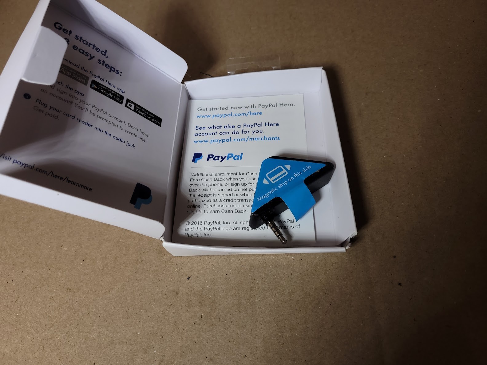 Paypal Mobile Card Reader Scanner Point Of Sale Device iPhone Android Windows