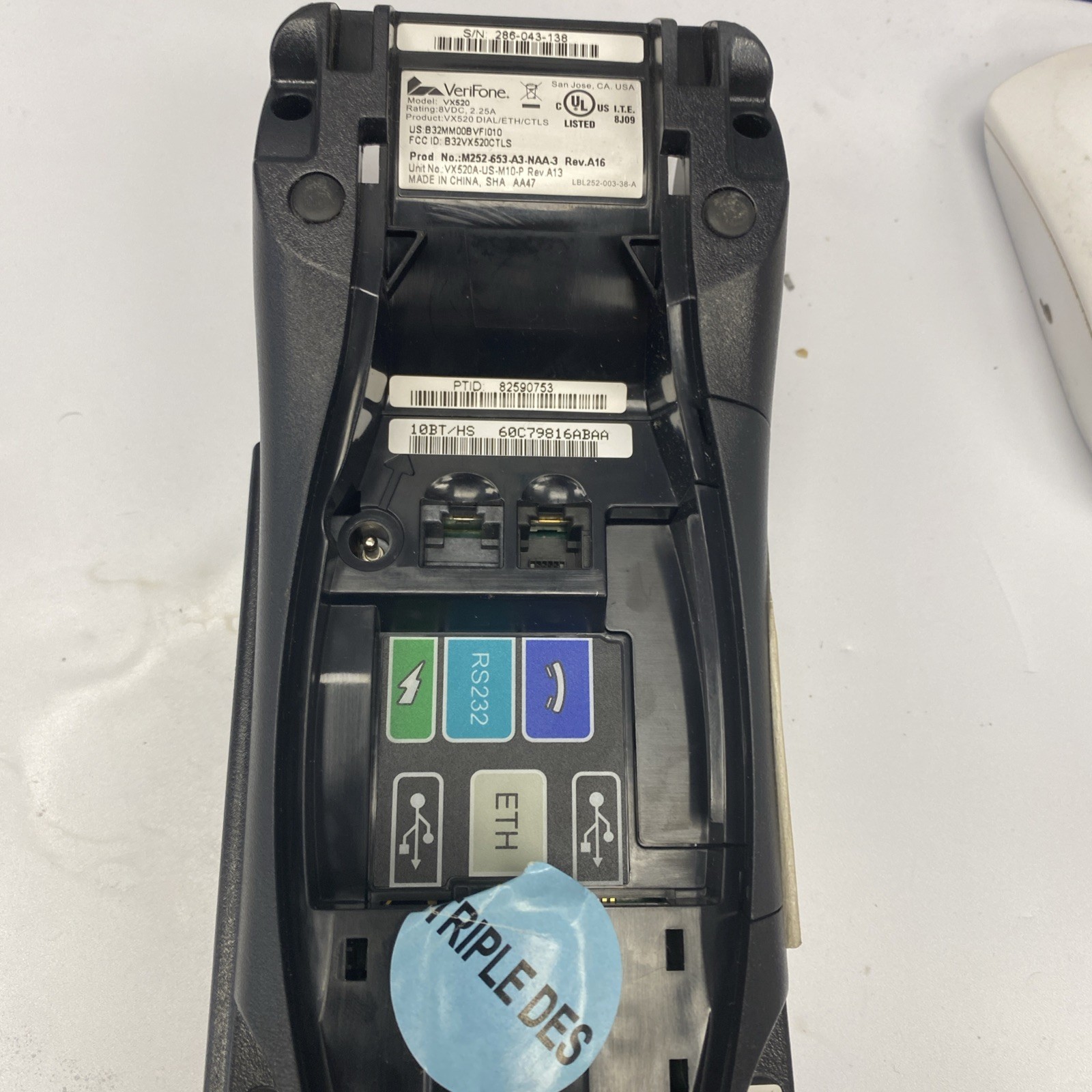 Verifone VX520 POS Credit Card Reader Machine #M252-753-03-NAA-3