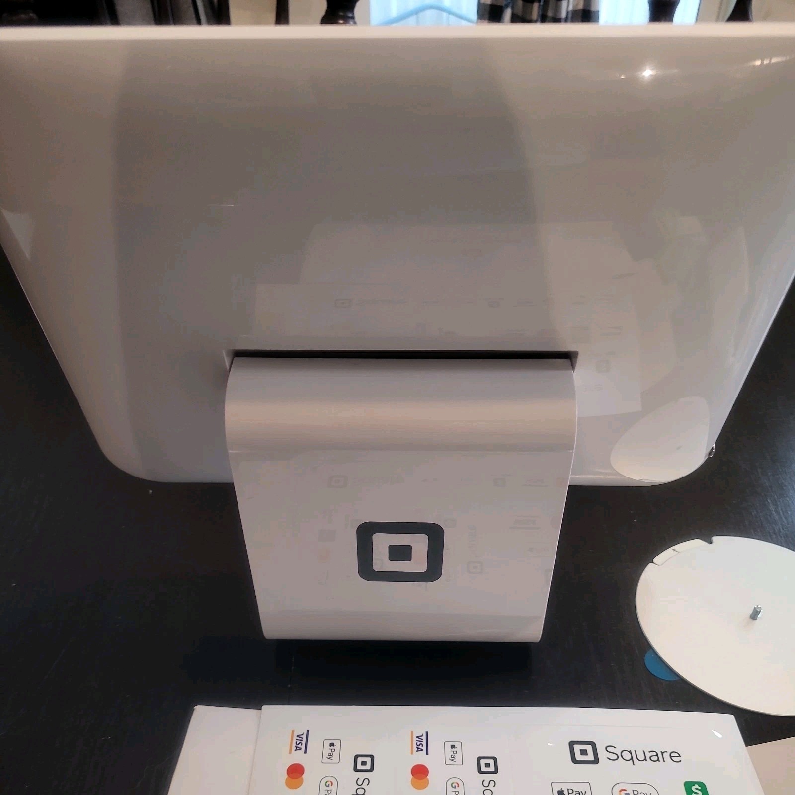 Used Square Pos Credit Card Reader Contactless Terminal iPad Stand