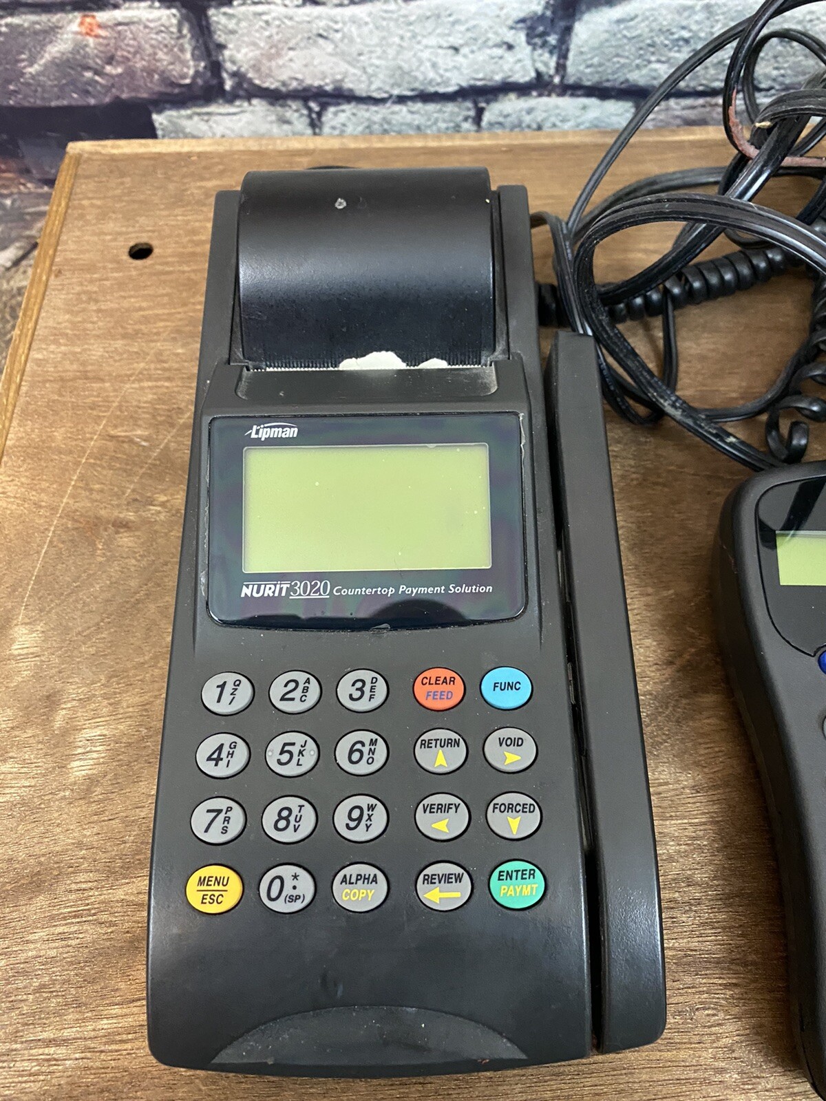Lipman Nurit 3020 Countertop Payment Solutions Credit Card Processor UNTESTED