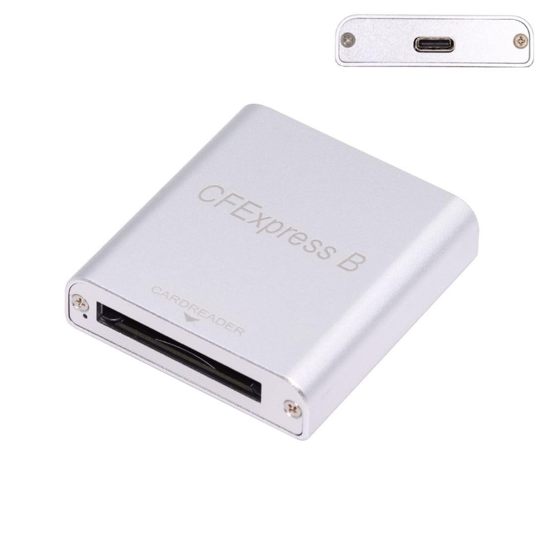 USB 3.1 Gen 2 CF Express Type B Card Reader + USB C Data Cable, 10Gbps Speed
