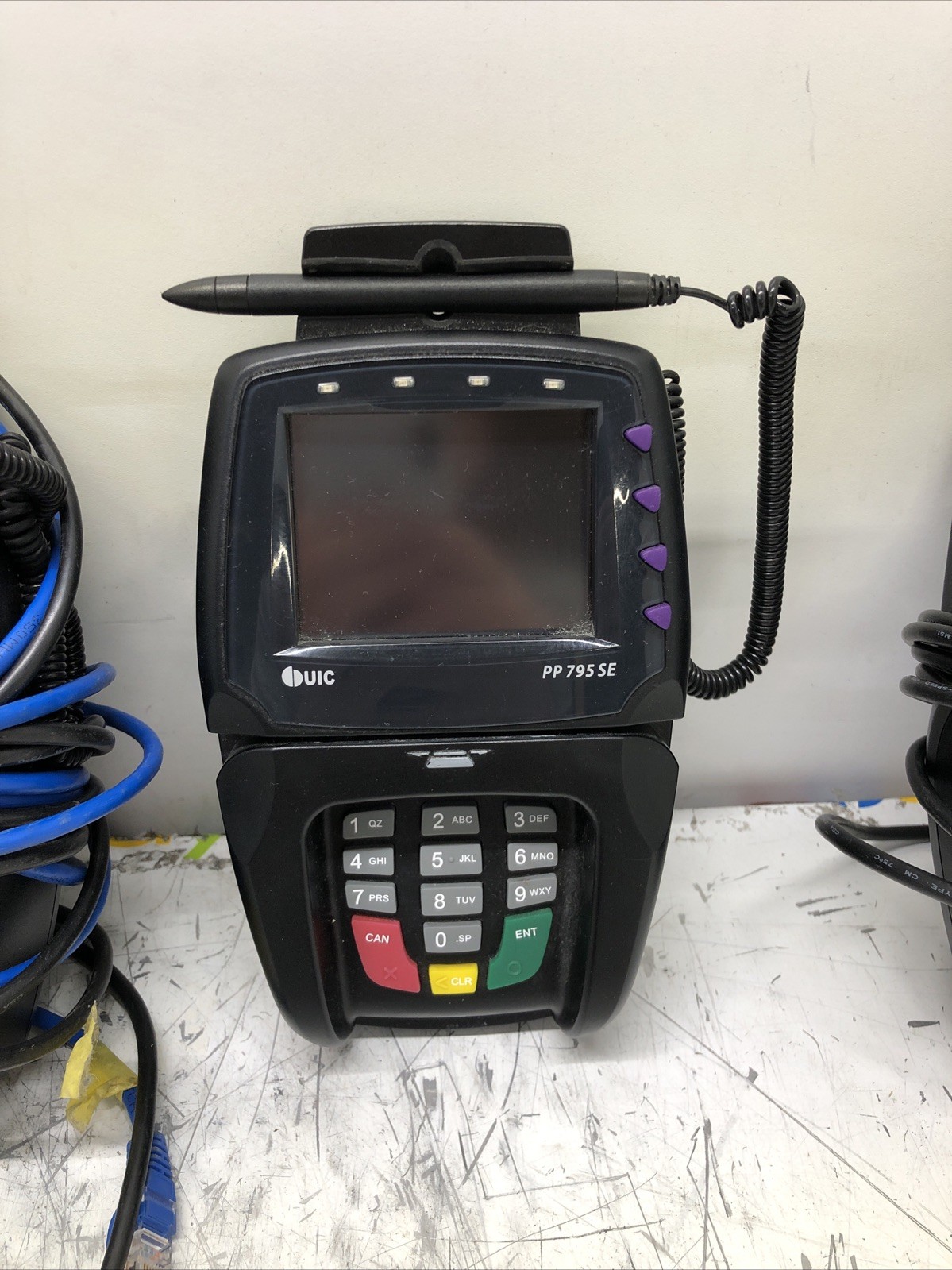 LOT OF 5 — UIC PP 795 SE Advanced Payment Terminal And Some Wires — READ DESC.