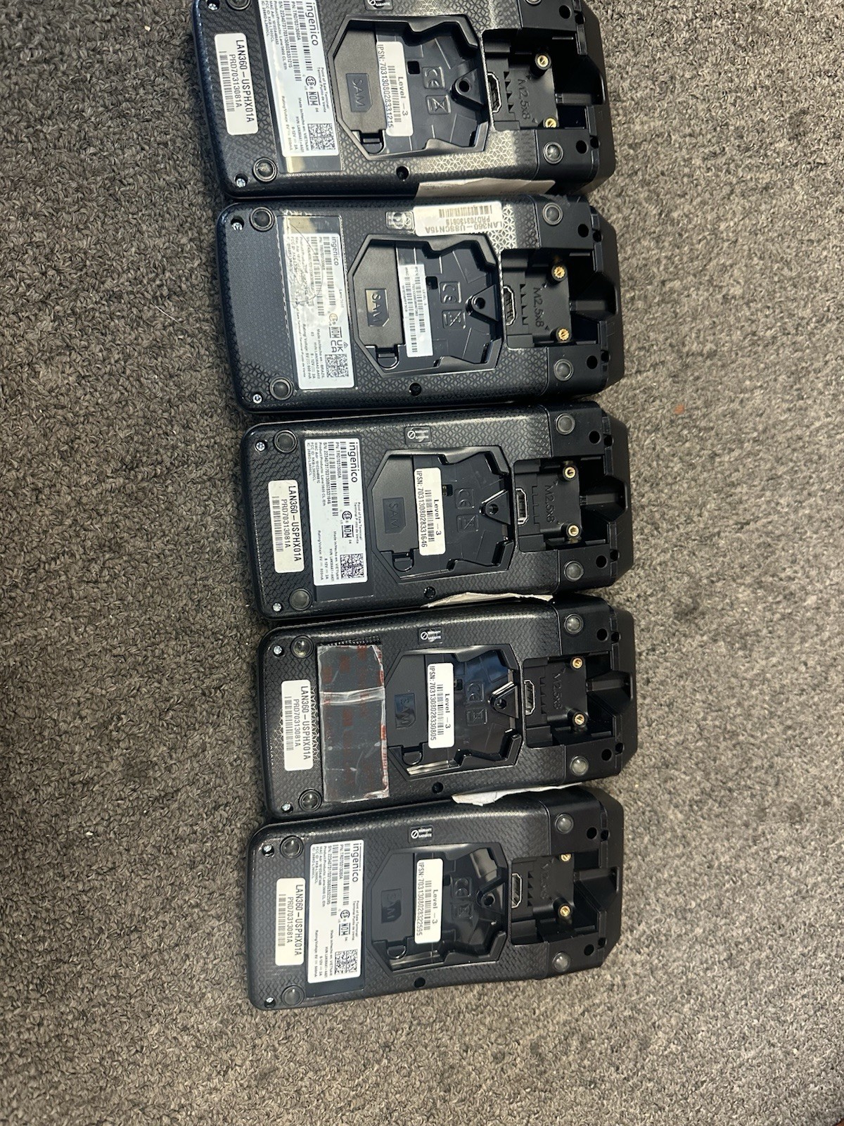 Ingenico Lane/3600 TRD70313080A Device Only PARTS ONLY-Lot Of 5
