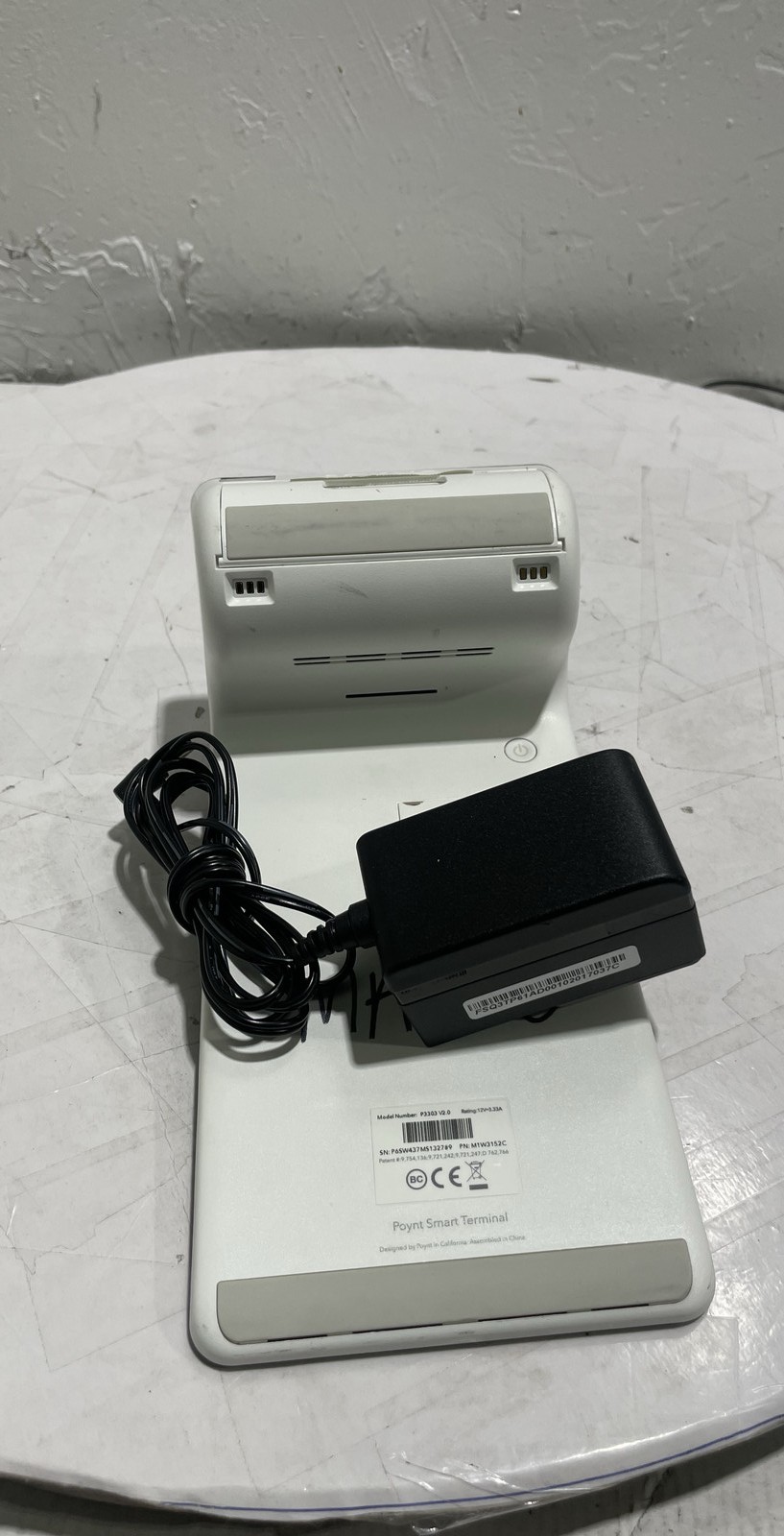 Poynt P3303 V2.0 Smart Payment Terminal Dual Screen POS w/ Power Adapter Unit
