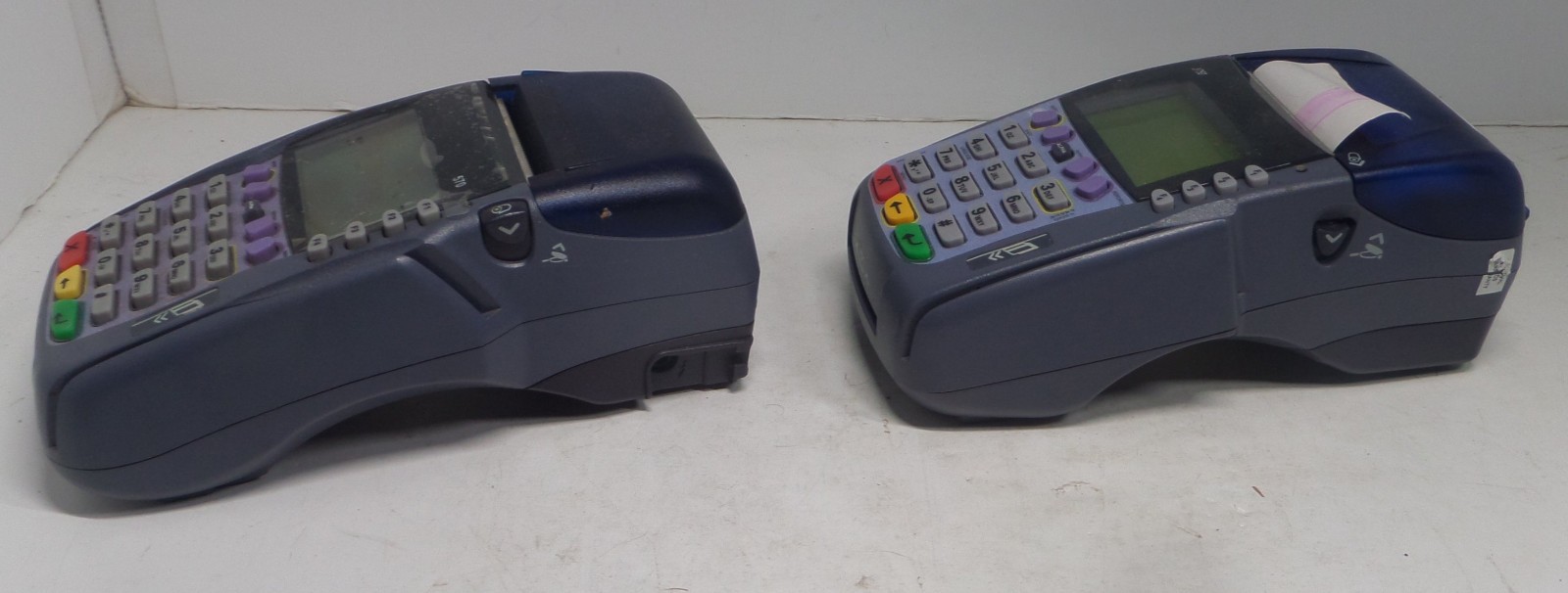Verifone omni 3750 and vx570 credit card hand held terminals