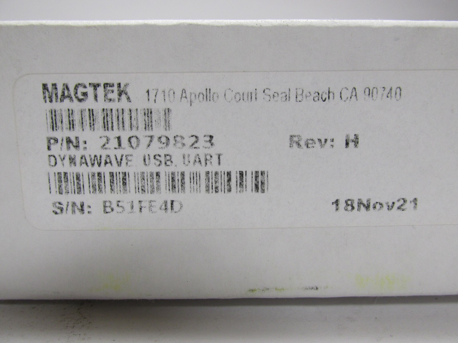 MagTek DynaWave USB NFC Contactless OEM Card Reader Module PN: 21079823 Rev: H