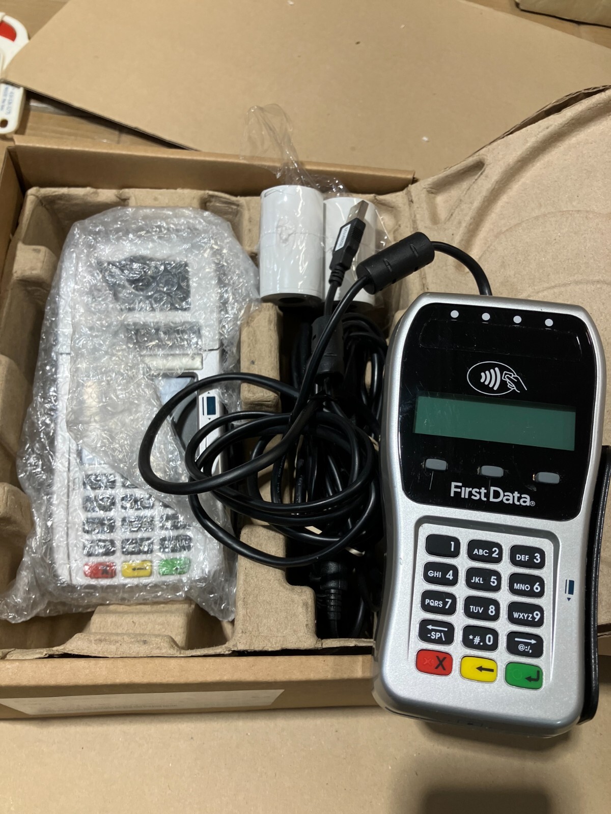 First Data FD130 Credit Card Terminal Set with FD35 Pin Pad