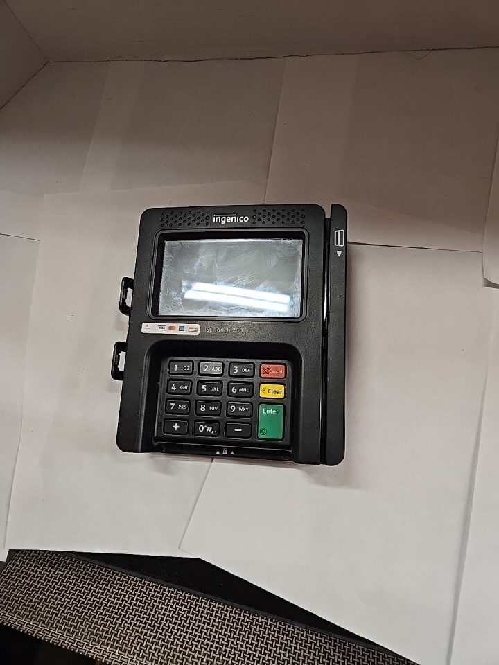 INGENICO ISC TOUCH 250 PAYMENT TERMINAL CREDIT CARD MACHINE USTSQ73B