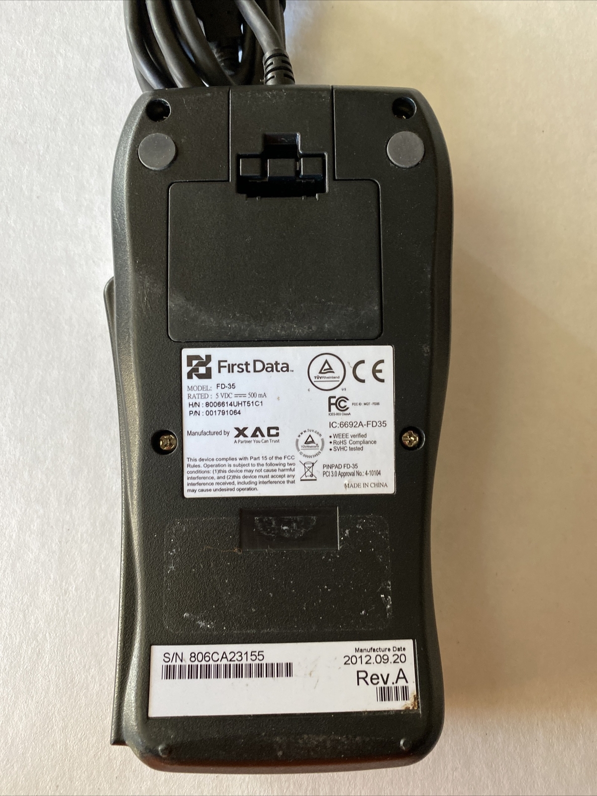 First Data FD35 PIN Pad