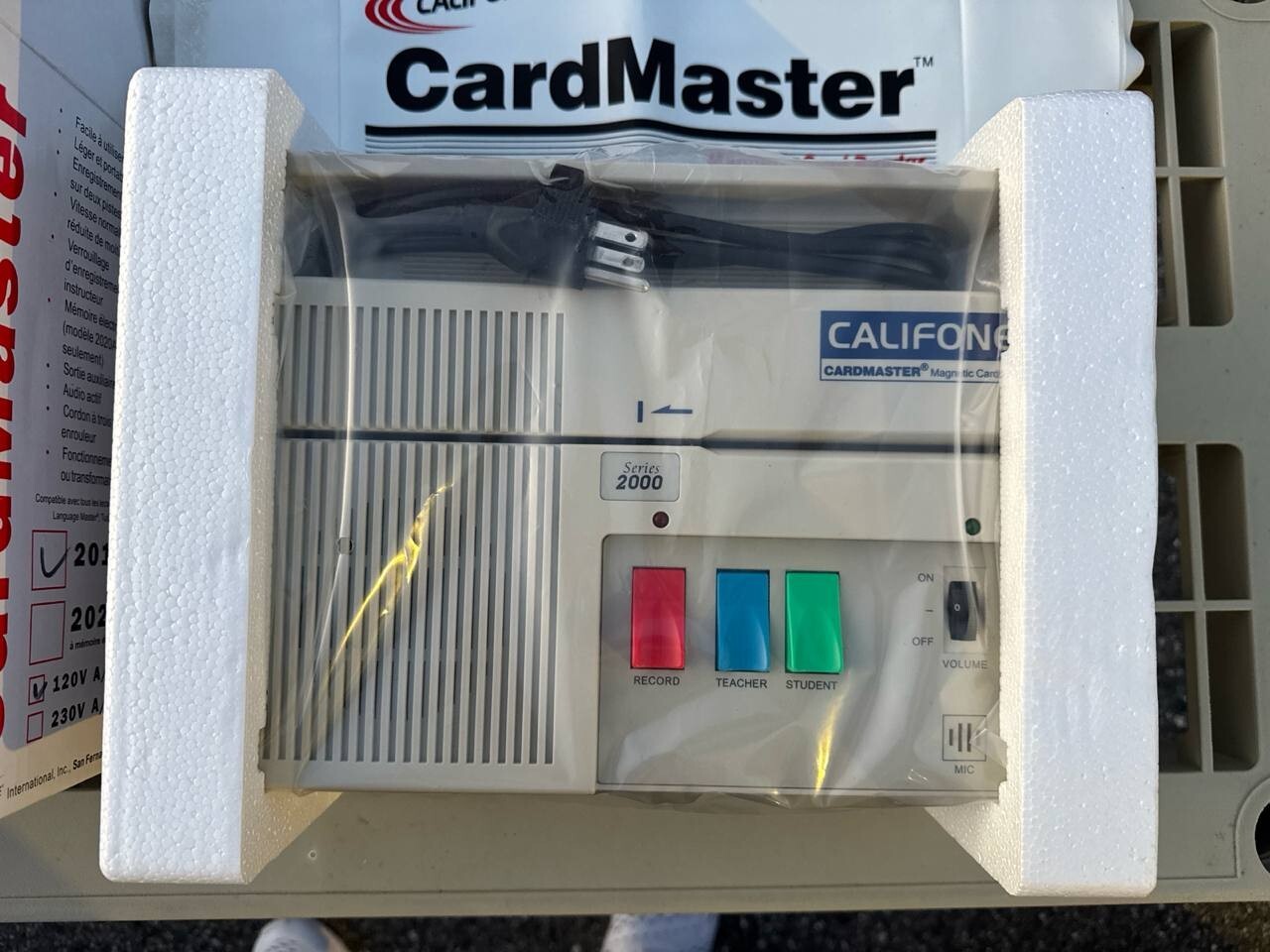Califone Cardmaster Magnetic Card Reader Series 2000/ model 2010 NIB