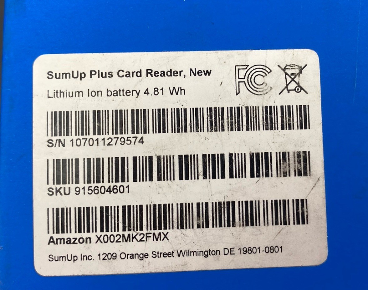 SumUp Air Card Reader – NFC RFID Credit/Debit Card Reader AIR1E213 Apple Android