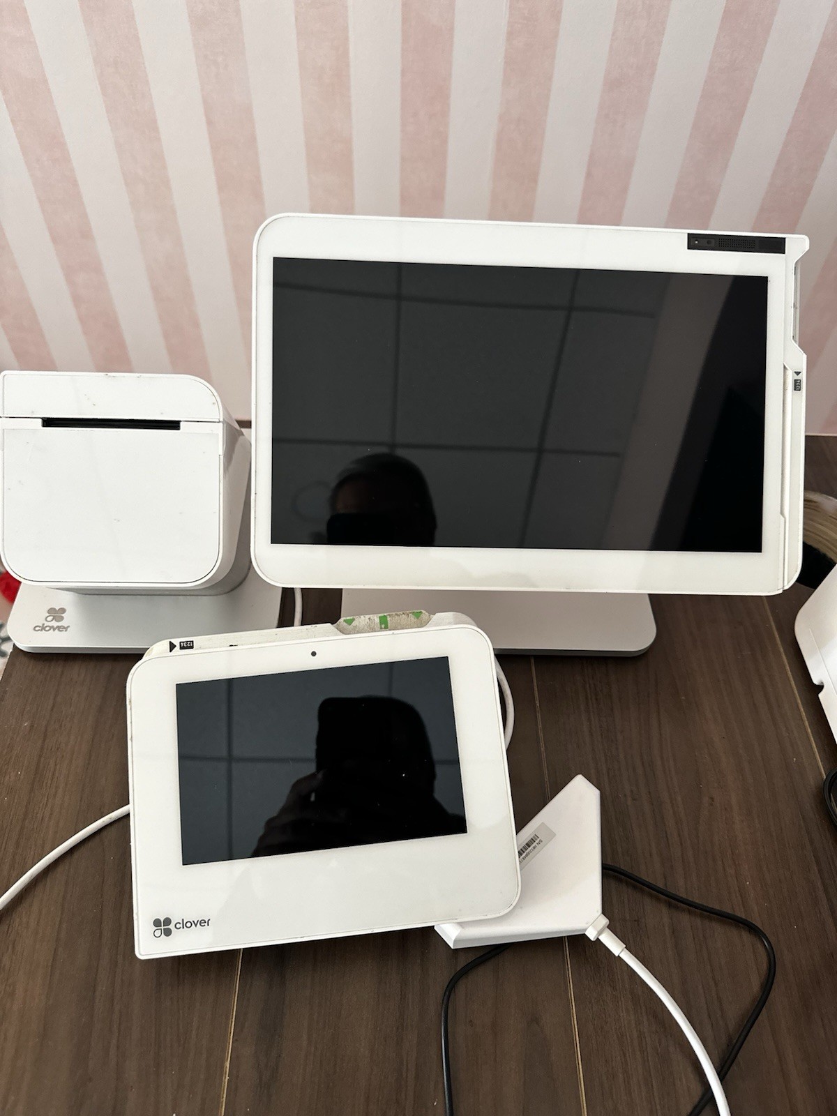 Clover Station Pro POS System w/ Display S503 Terminal C503 Printer P501 Hub AC
