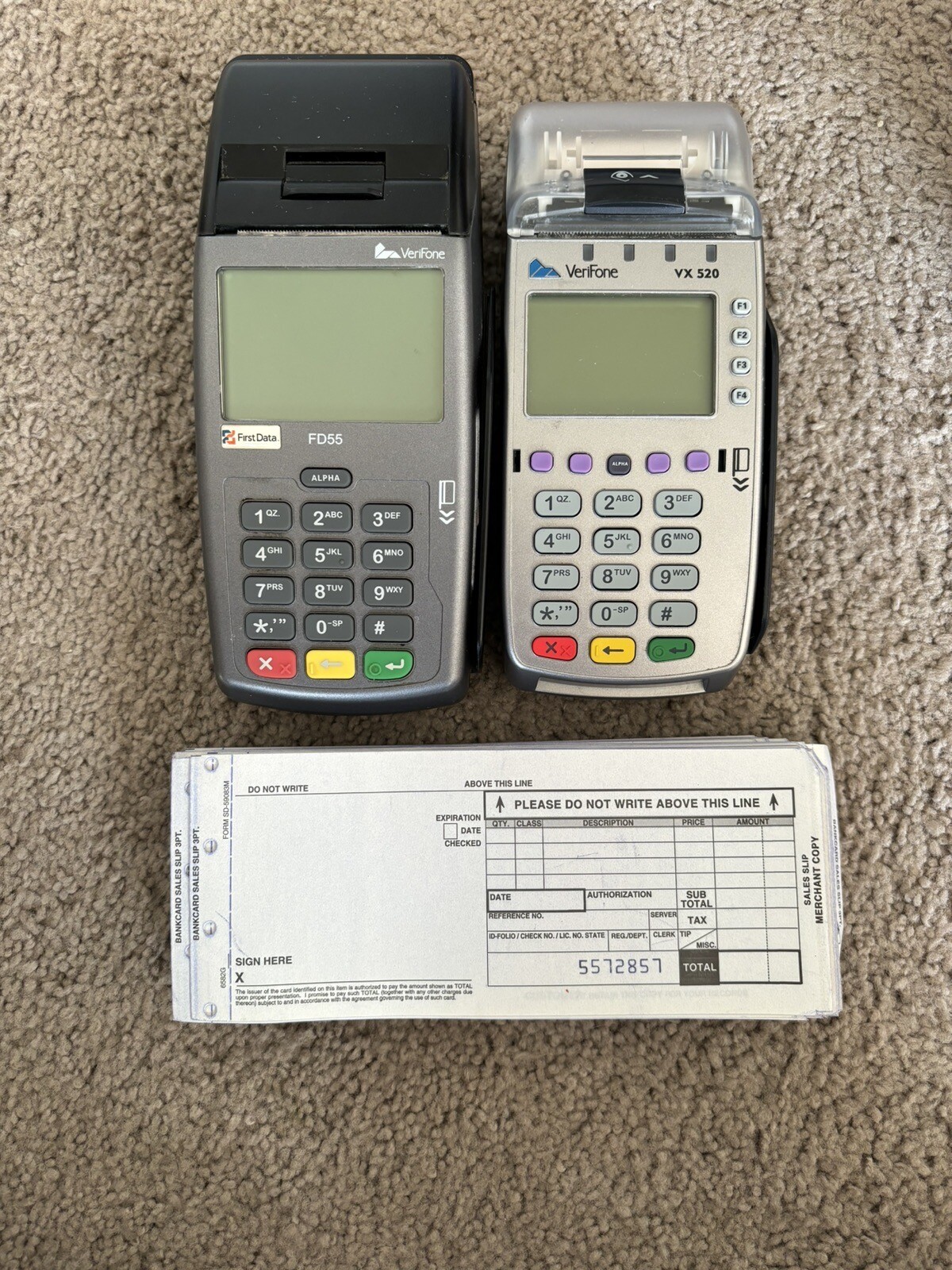 Verifone FD55 Card Machine And Verifone Vx 520 Card Reader WITH Chip Reader