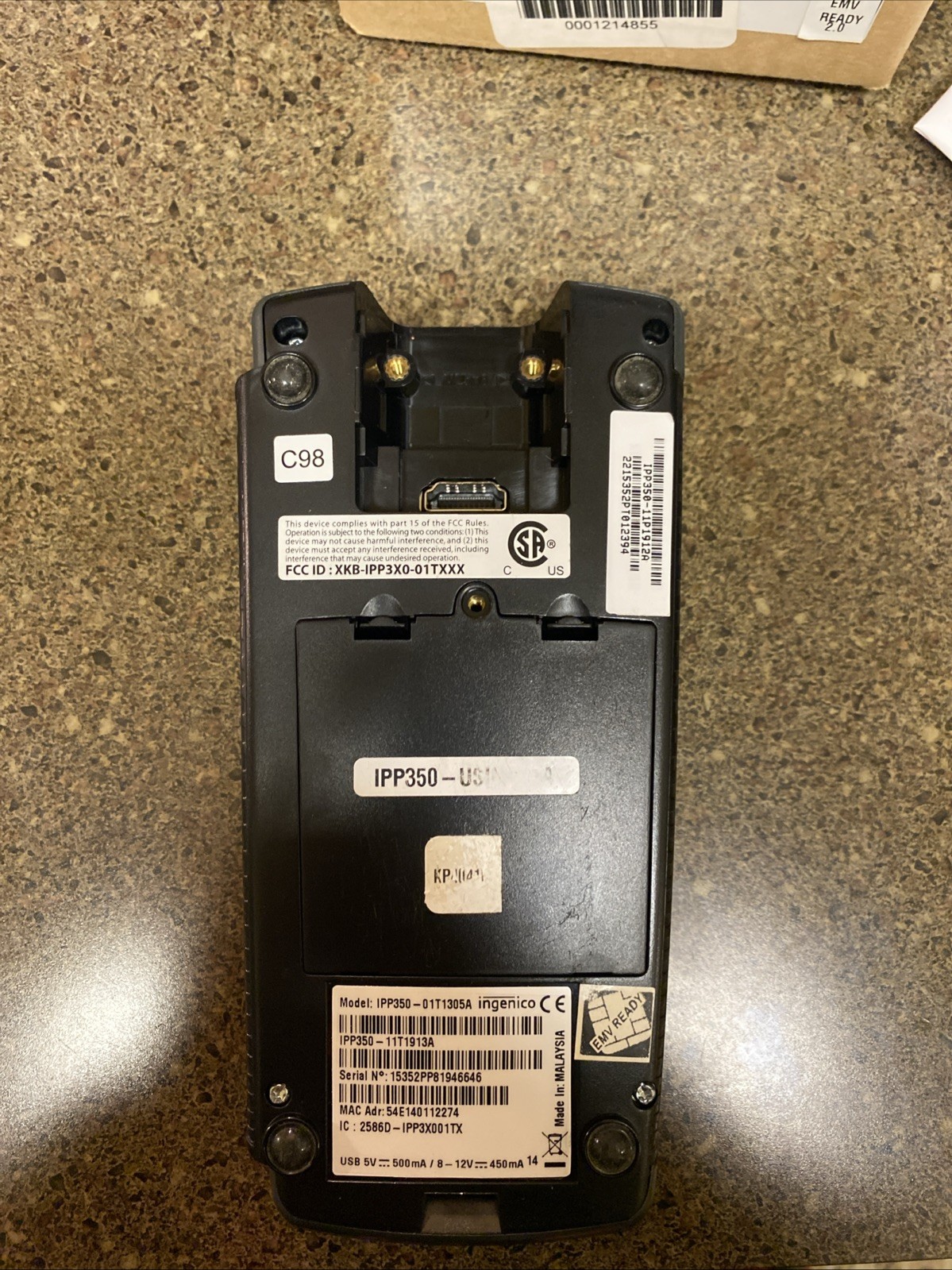 Ingenico IPP350 Credit Card Terminal