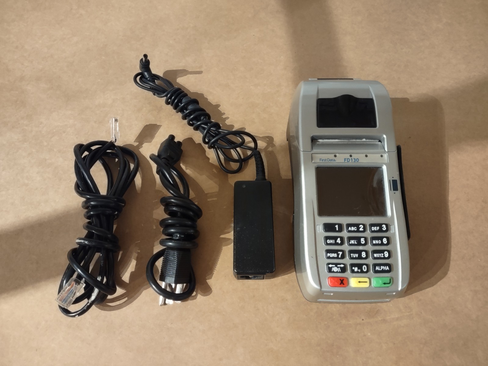 First Data FD130 credit card terminal Free Shipping.