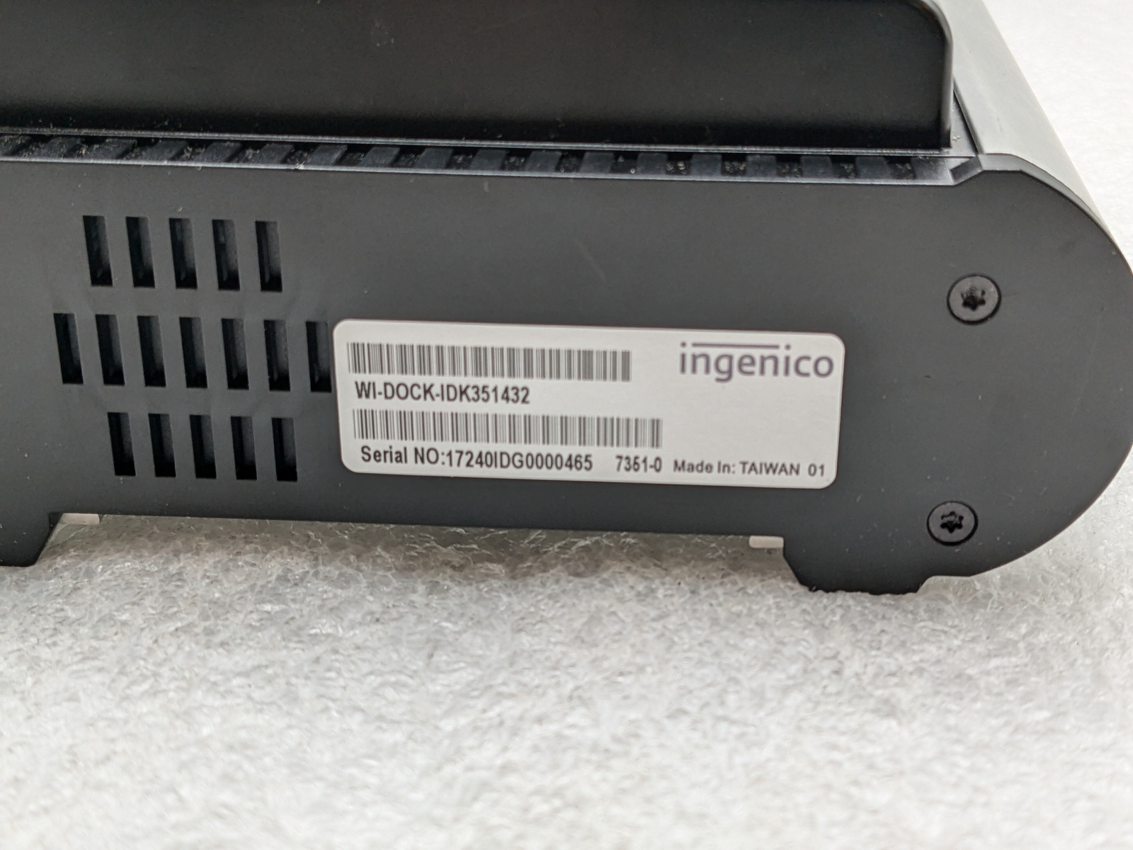 Ingenico IDK351432 Wi-Dock Single Bay Charger W/ AC for iSMP4 Free Shipping