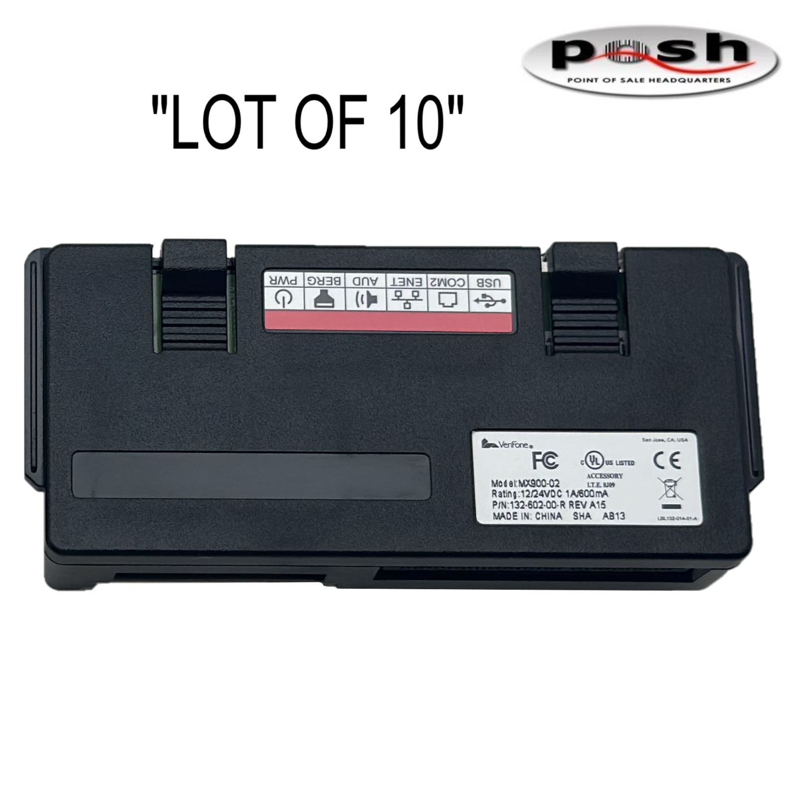 Lot of 10 – Verifone MX900-02 USB Input/Output Ethernet Module (132-602-00-R)