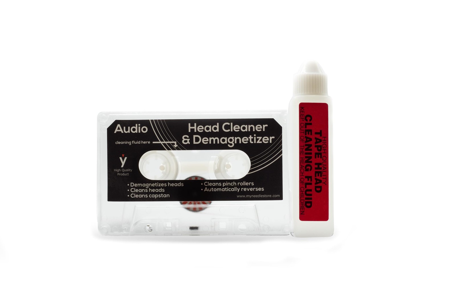 My Needle Store [KC-02] Premium Audio Cassette Head Cleaner & Small, Black