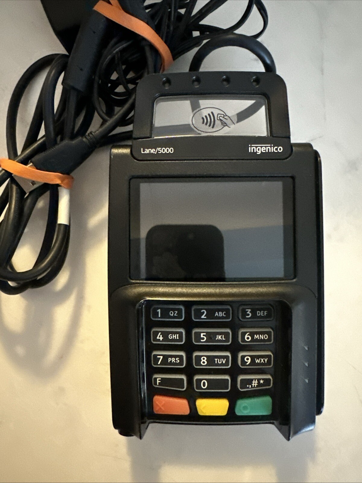 INGENICO LANE 5000 PAYMENT PROCESSING TERMINAL Level 3 No Pen