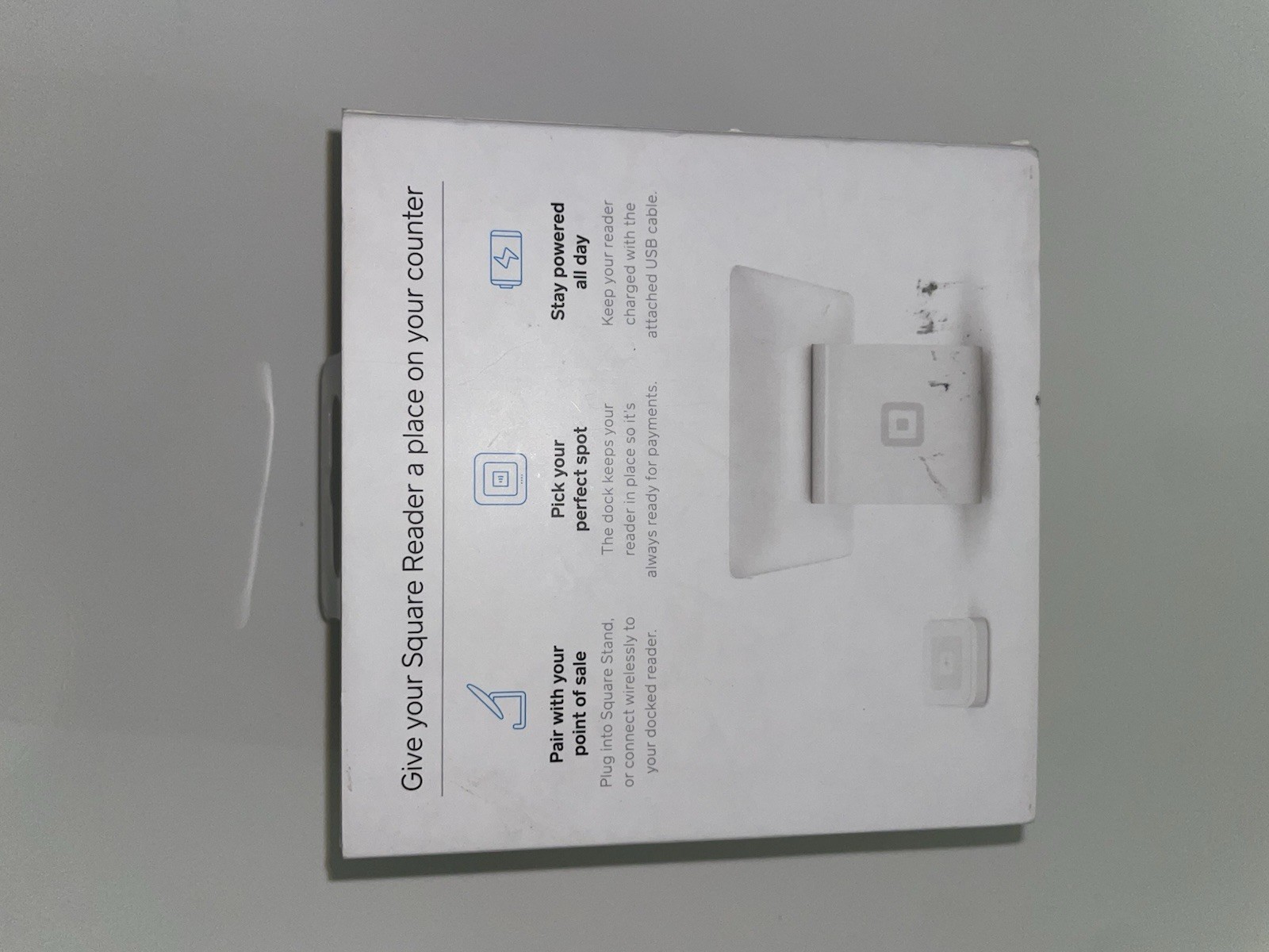 Square Dock for Square Reader New In Box With USB Cable
