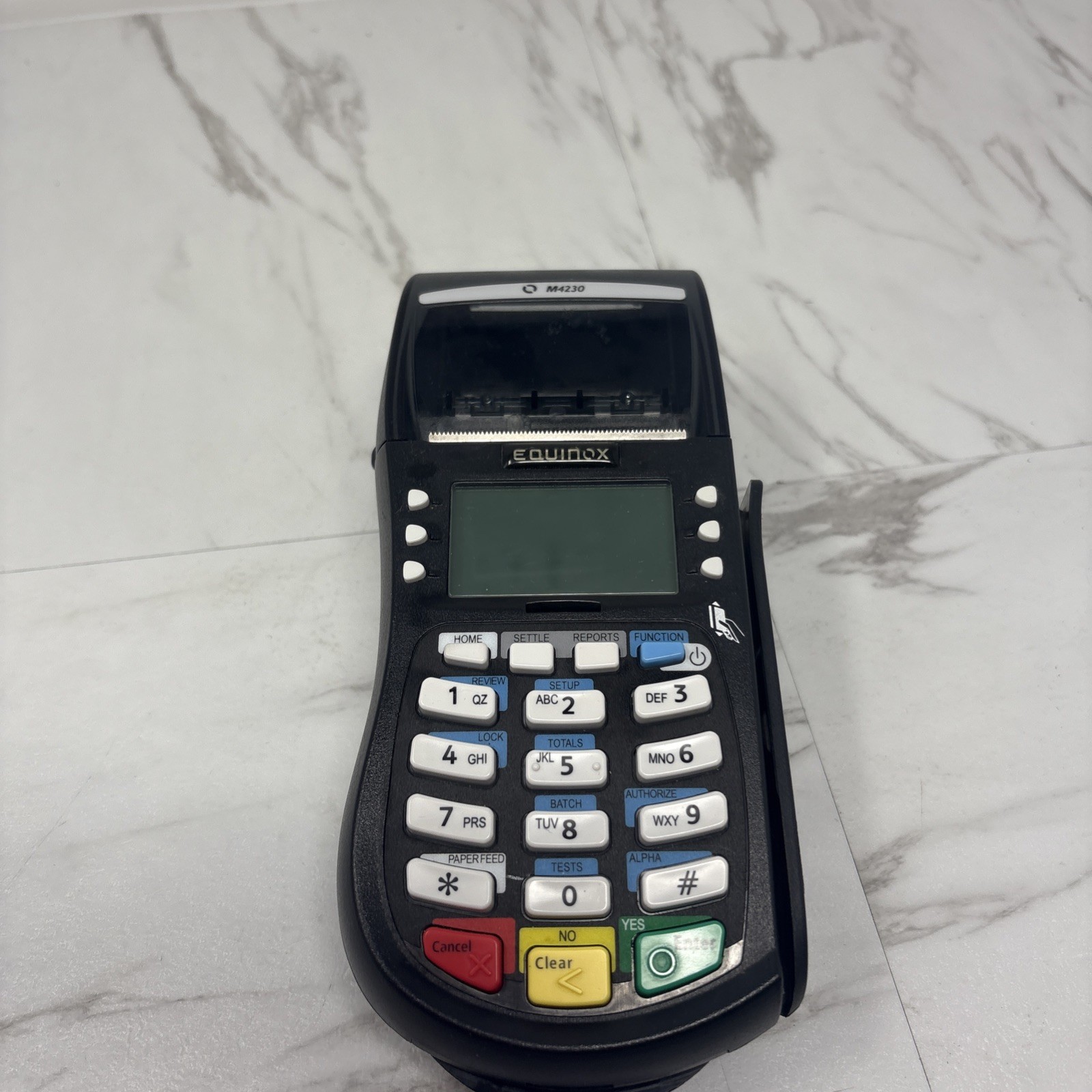 Hypercom Equinox M4230 Wireless Credit Card Terminal with Stand D4210
