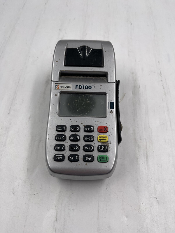 FIRST DATA CARD READER TERMINAL W/PIN ENTRY & RECEIPT DISPENSER FD100Ti