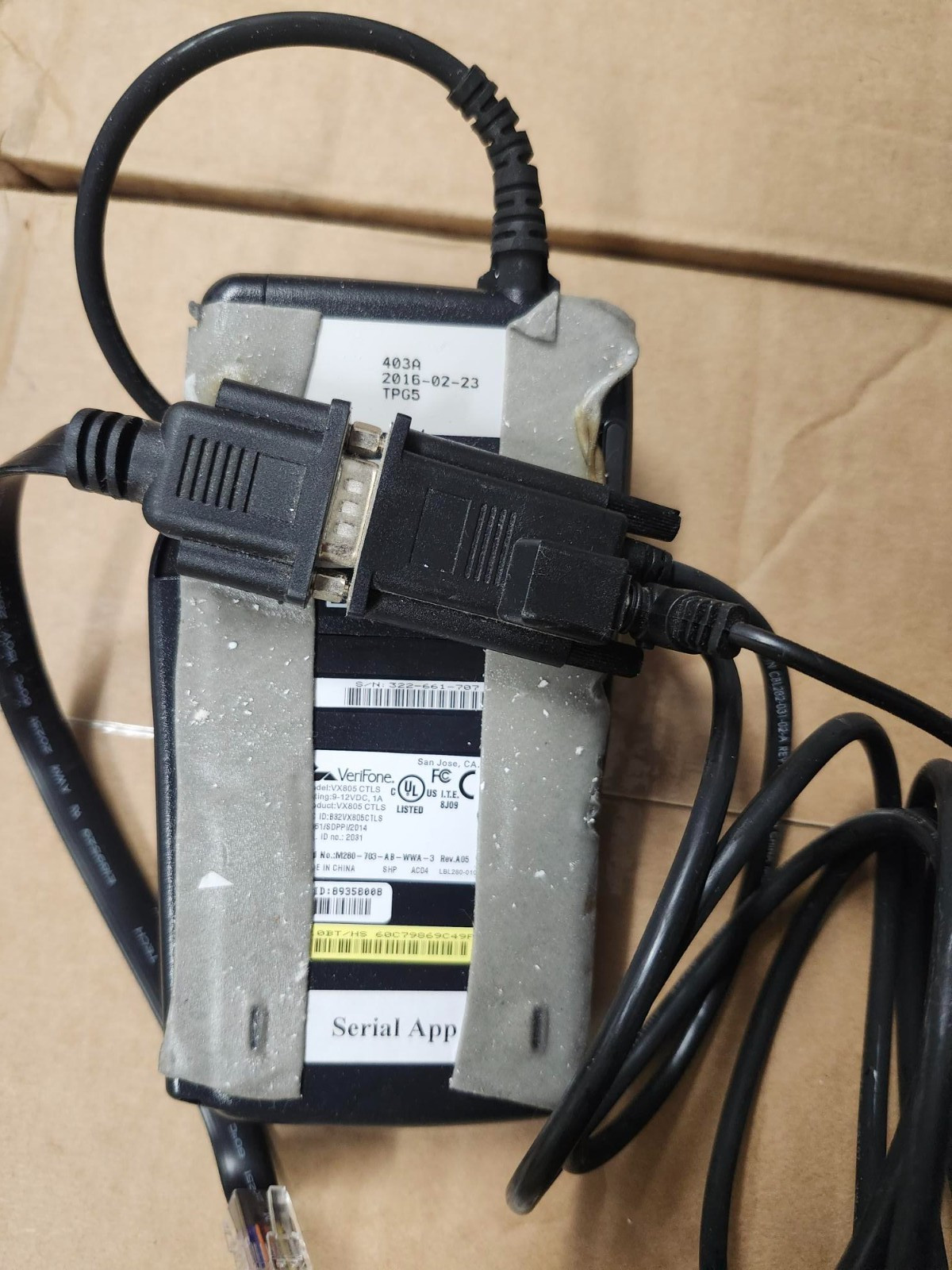 Verifone VX-805 Pin Pad Card Reader 160mb Keypad