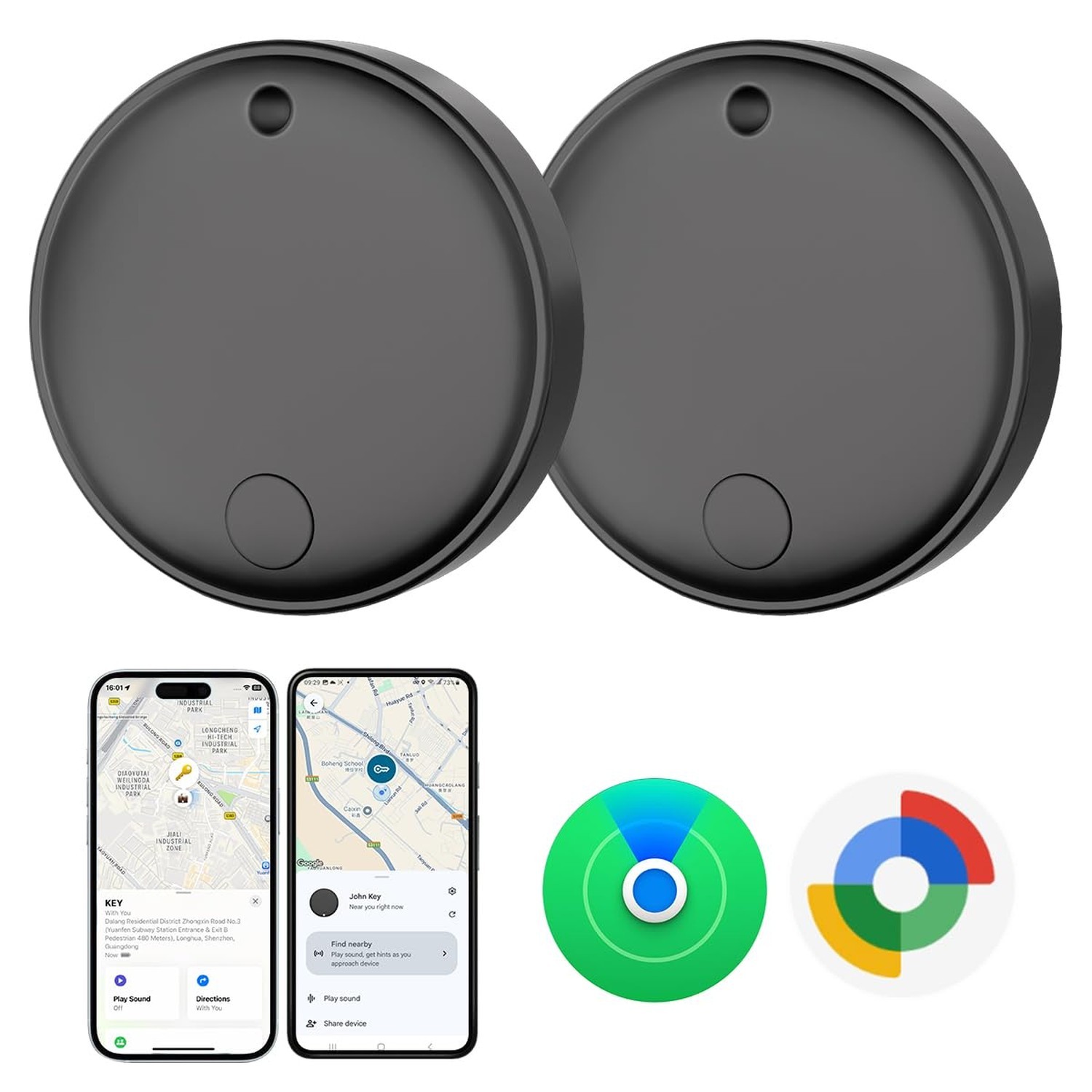 Tracker Tags for Android & iOS, Key Finder Tracking Device Smart Tracker Tag …