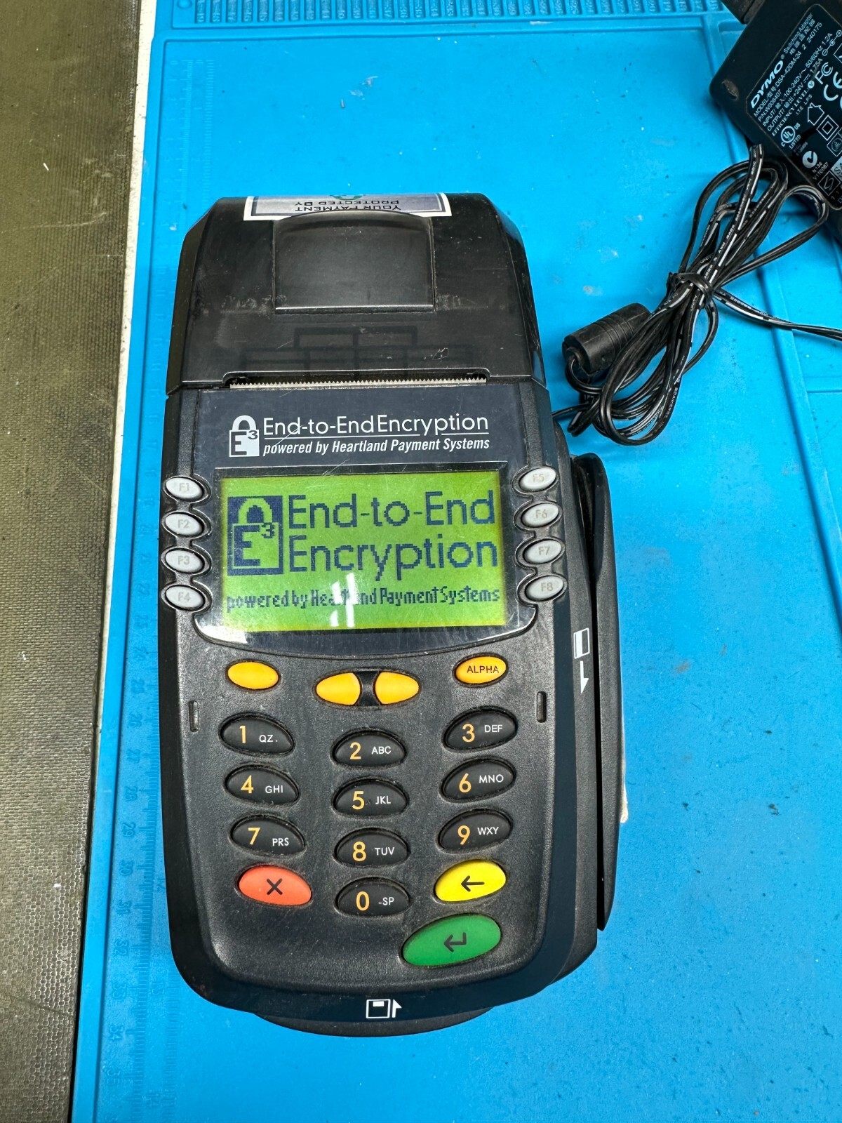 E3 Credit Card Terminal Heartland Payment Systems with Chip Reader and Printer