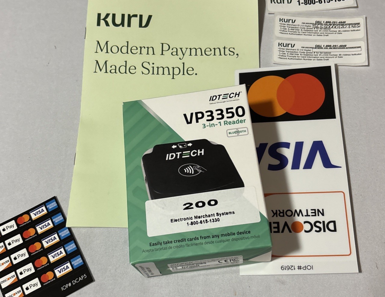 ID Tech VP3350 All-In-One Contactless Mobile Card Reader Payment Tap Credit New
