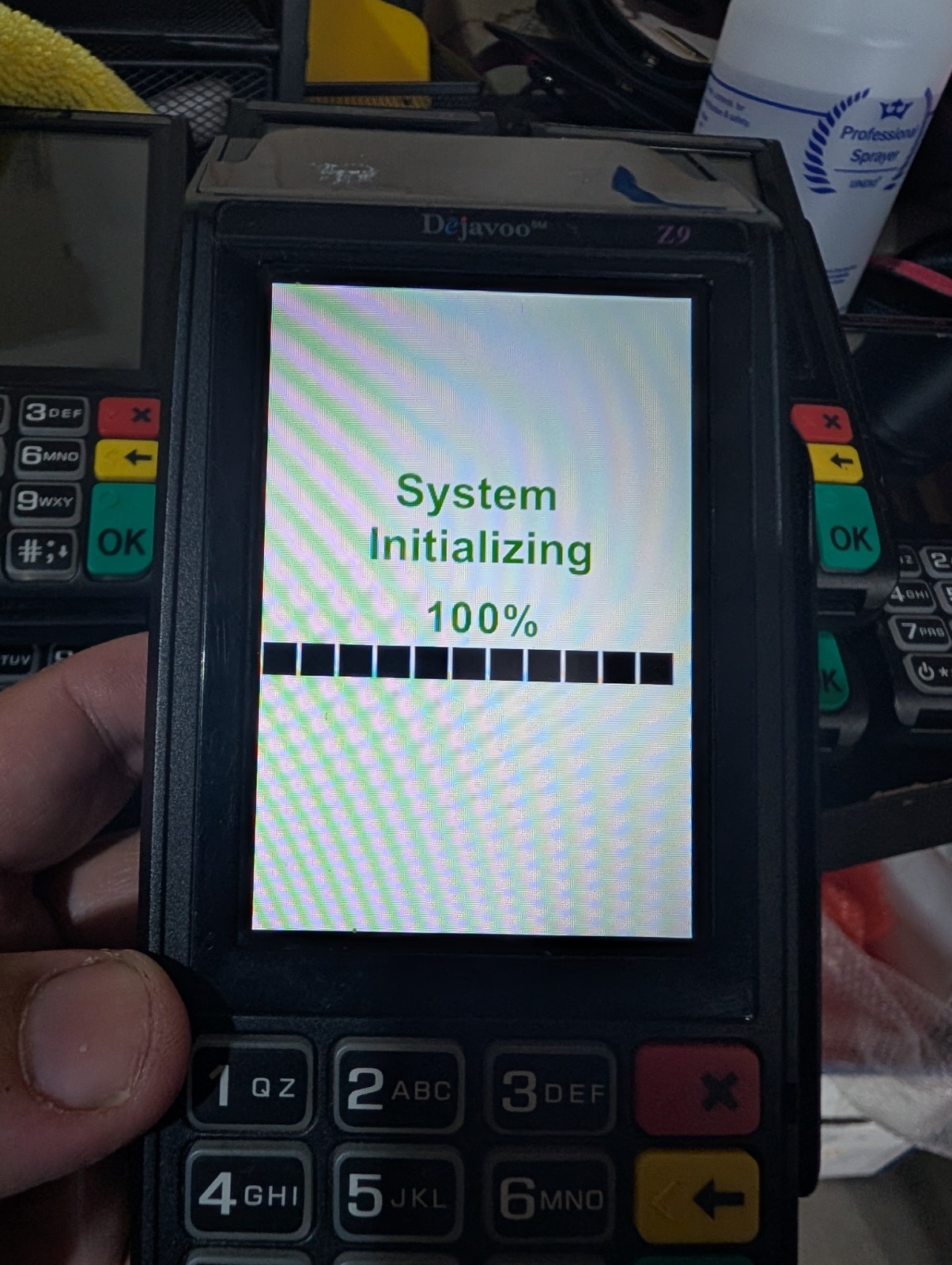 Dejavoo Z9 Payment Terminals – Lot of 7 VEGA3000 Powers On Core Menu As Is Parts