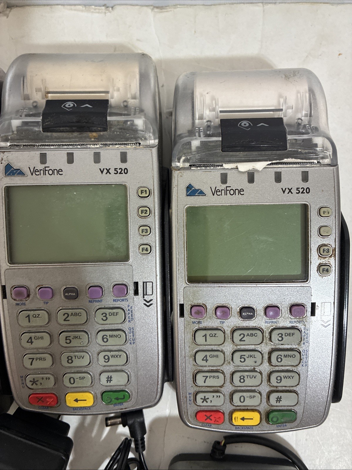 Lot of 6 Verifone VX520 VX820 POS Credit Card Reader Machine FOR PARTS & REPAIR