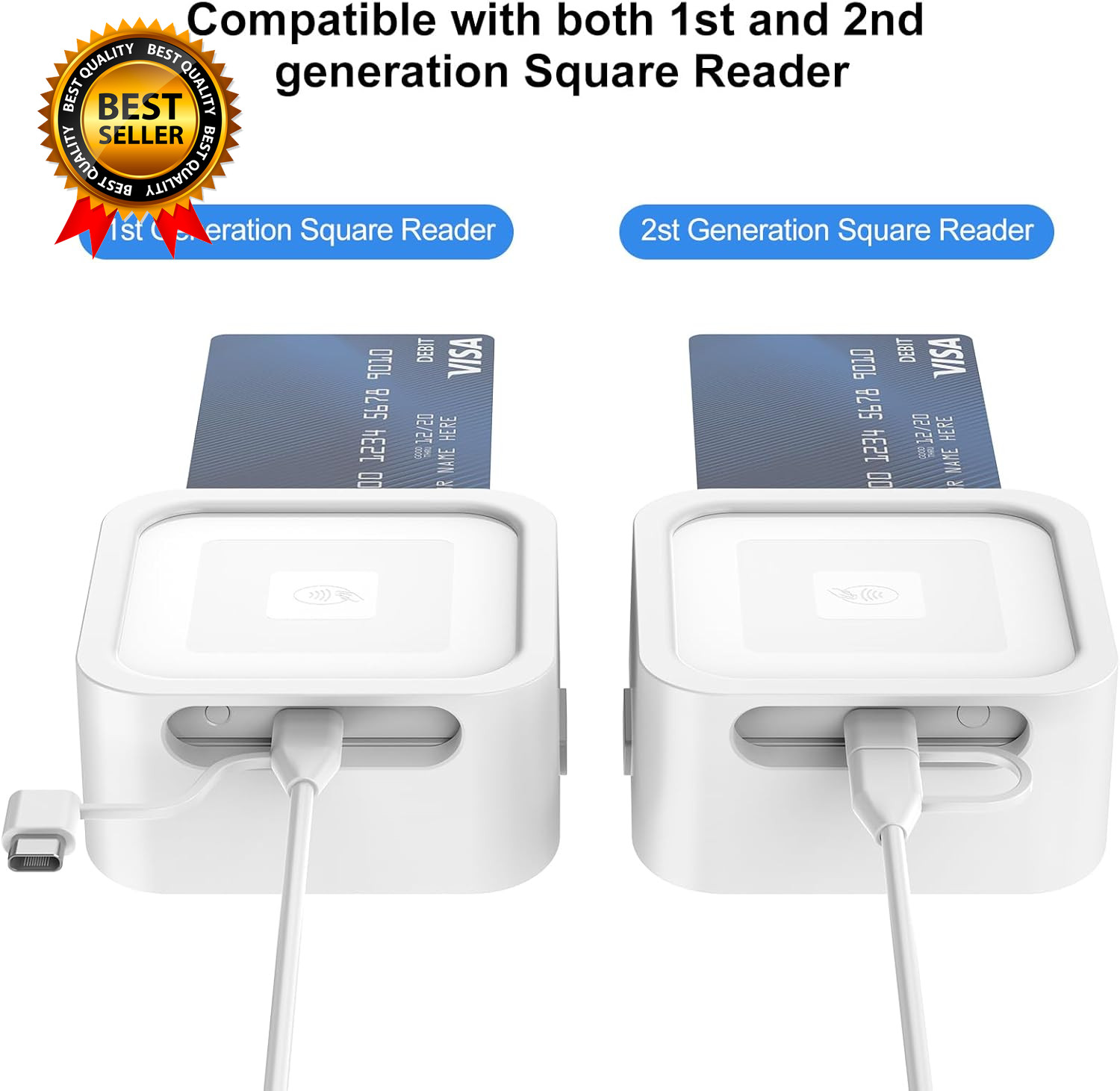 Credit Card Dock for Square Reader 1St and 2Nd Beautiful and Compact Case