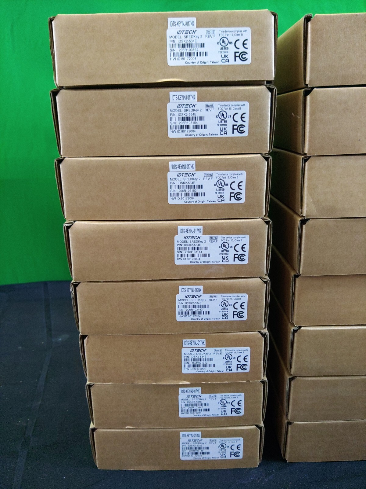 Lot of 16: ID Tech SREDKey 2 IDSK2-534E USB 10-Key MagStripe Reader