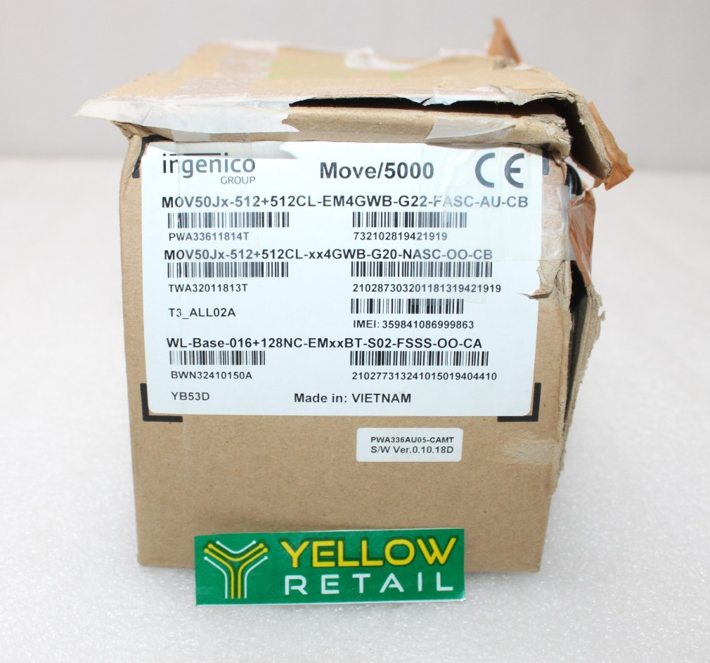 INGENICO MOVE/5000 PAYMENT TERMINAL PWA33611814T TWA32011813T